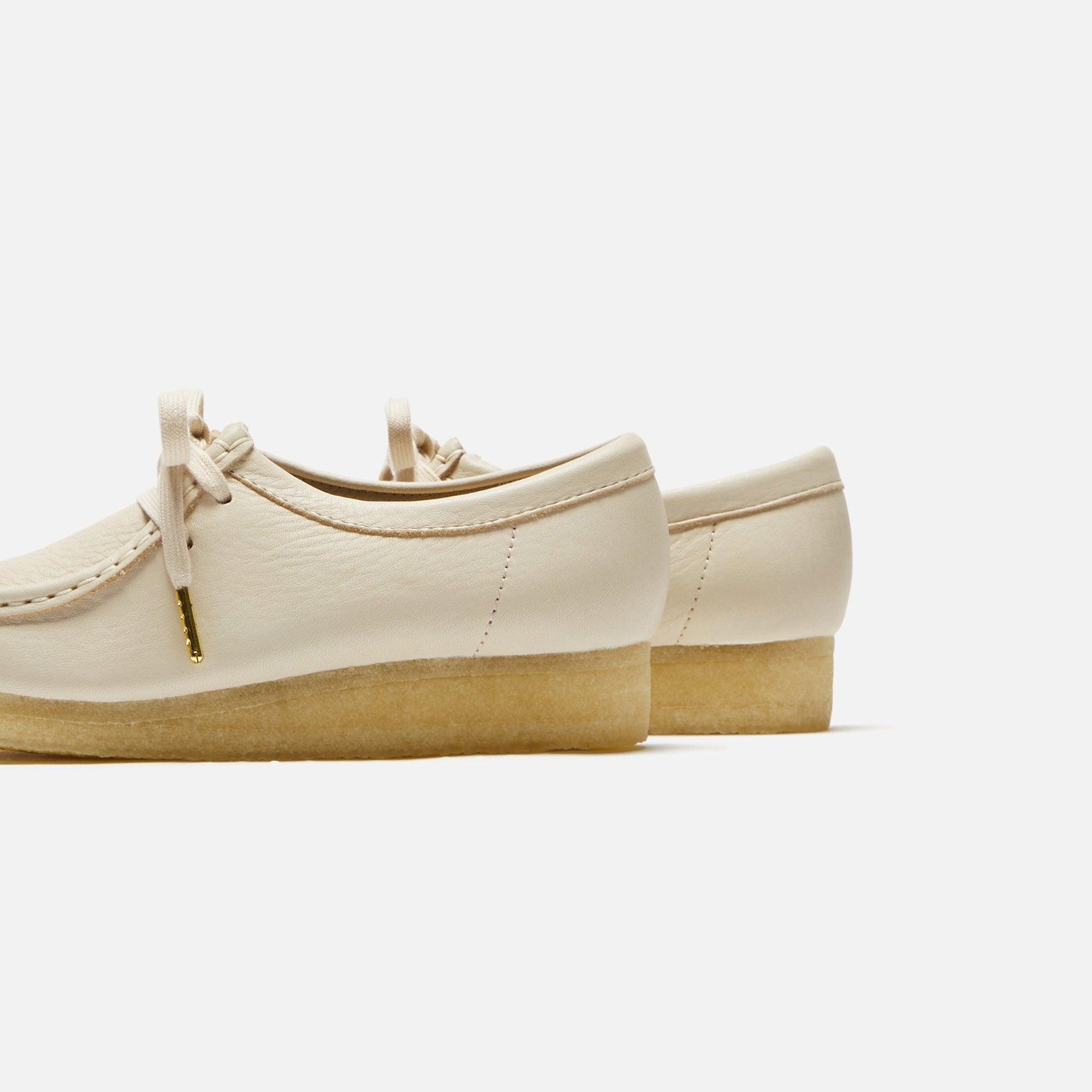 Clarks WMNS Wallabee - Beige Leather