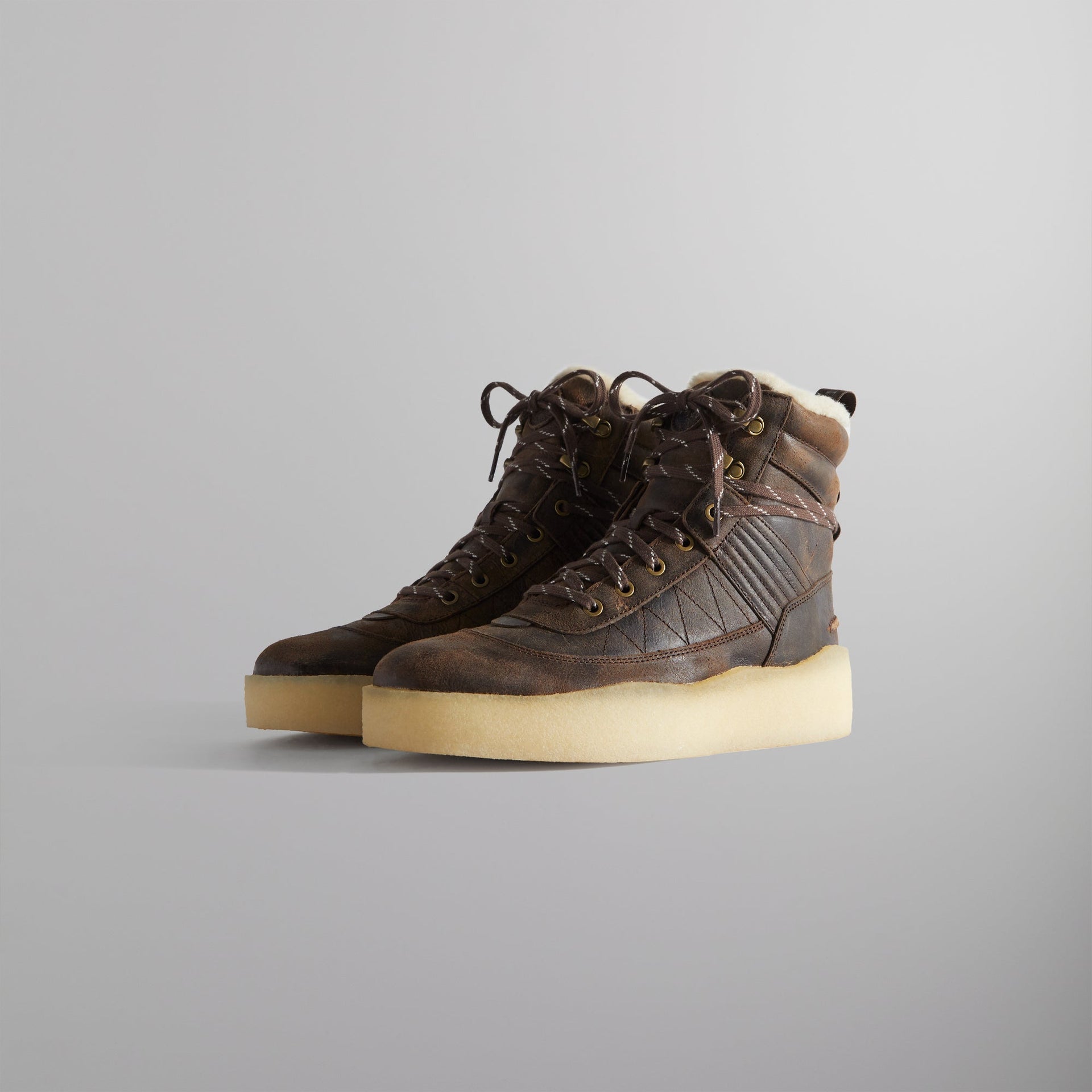 Ronnie Fieg for Clarks Originals 8th St Rushden Boot - Shearling Chocolate