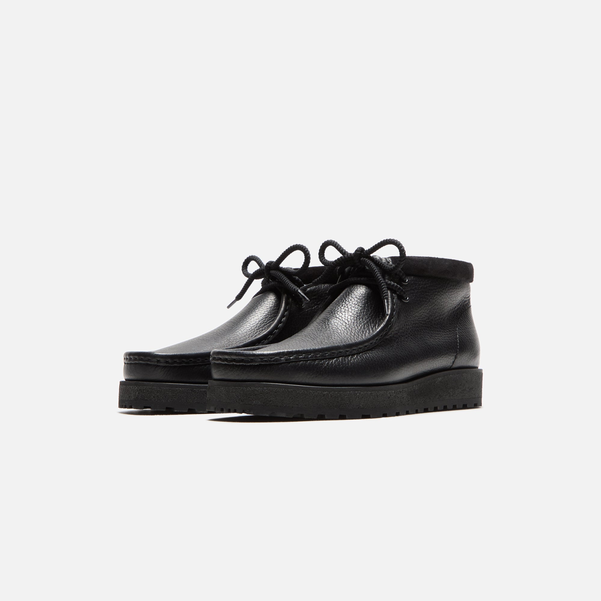 Clarks Wallabee Scout - Black Leather – Kith Europe