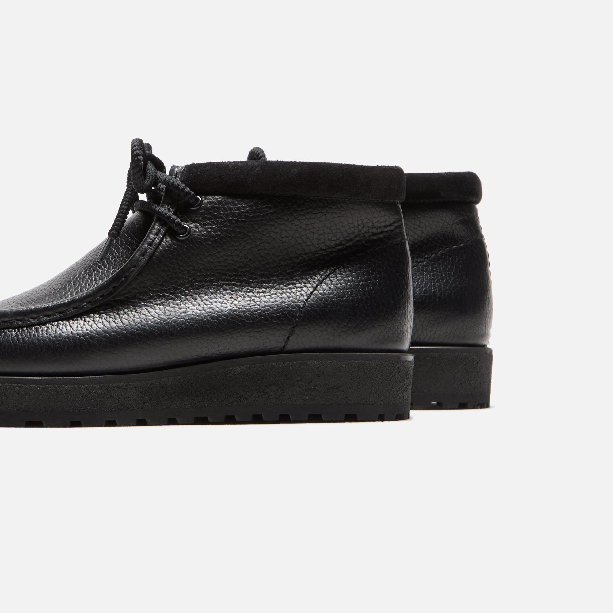 靴 CLARCS wallabee blackleather Wallabee Black Leather – Premier