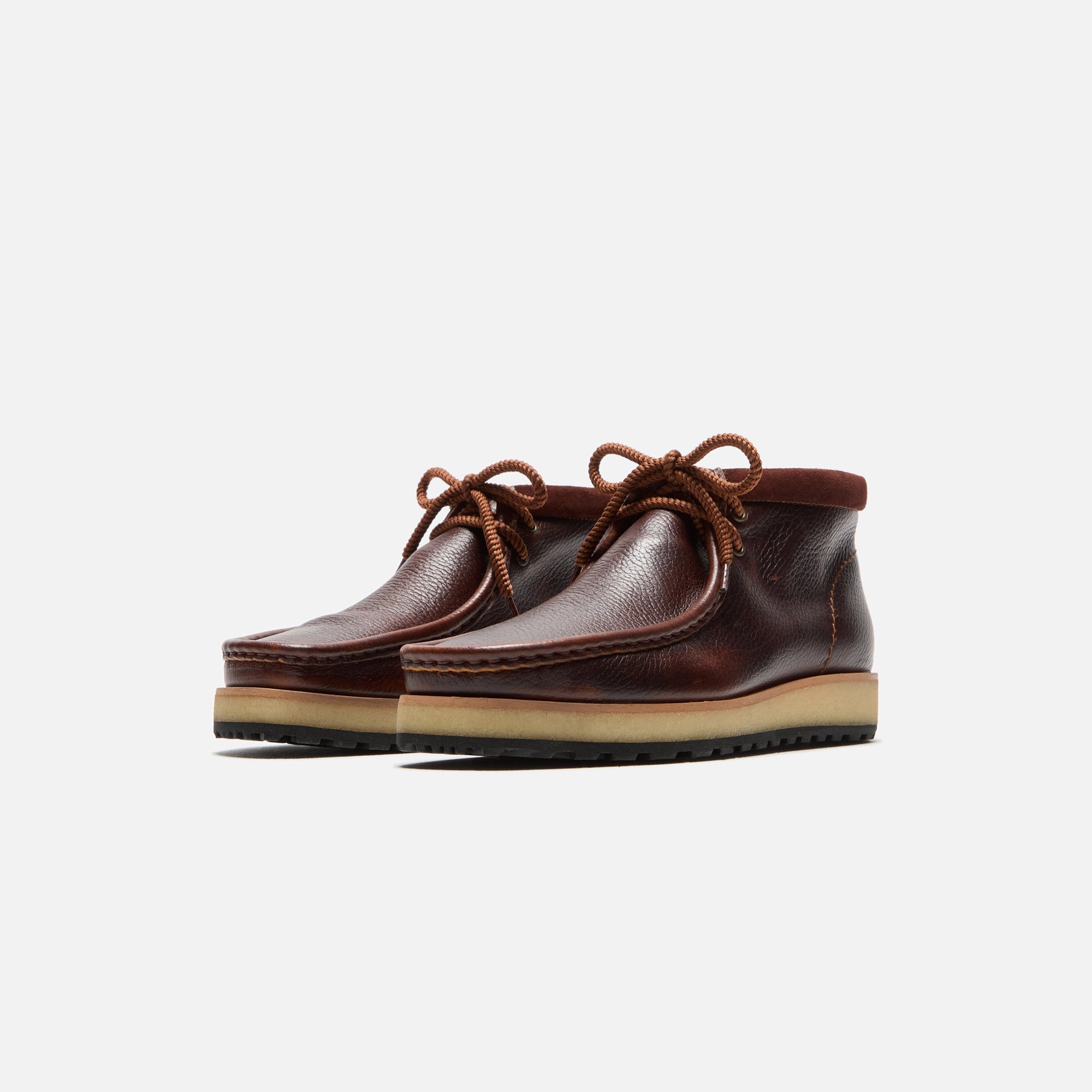 Clarks Wallabee Scout  - Dark Tan Leather