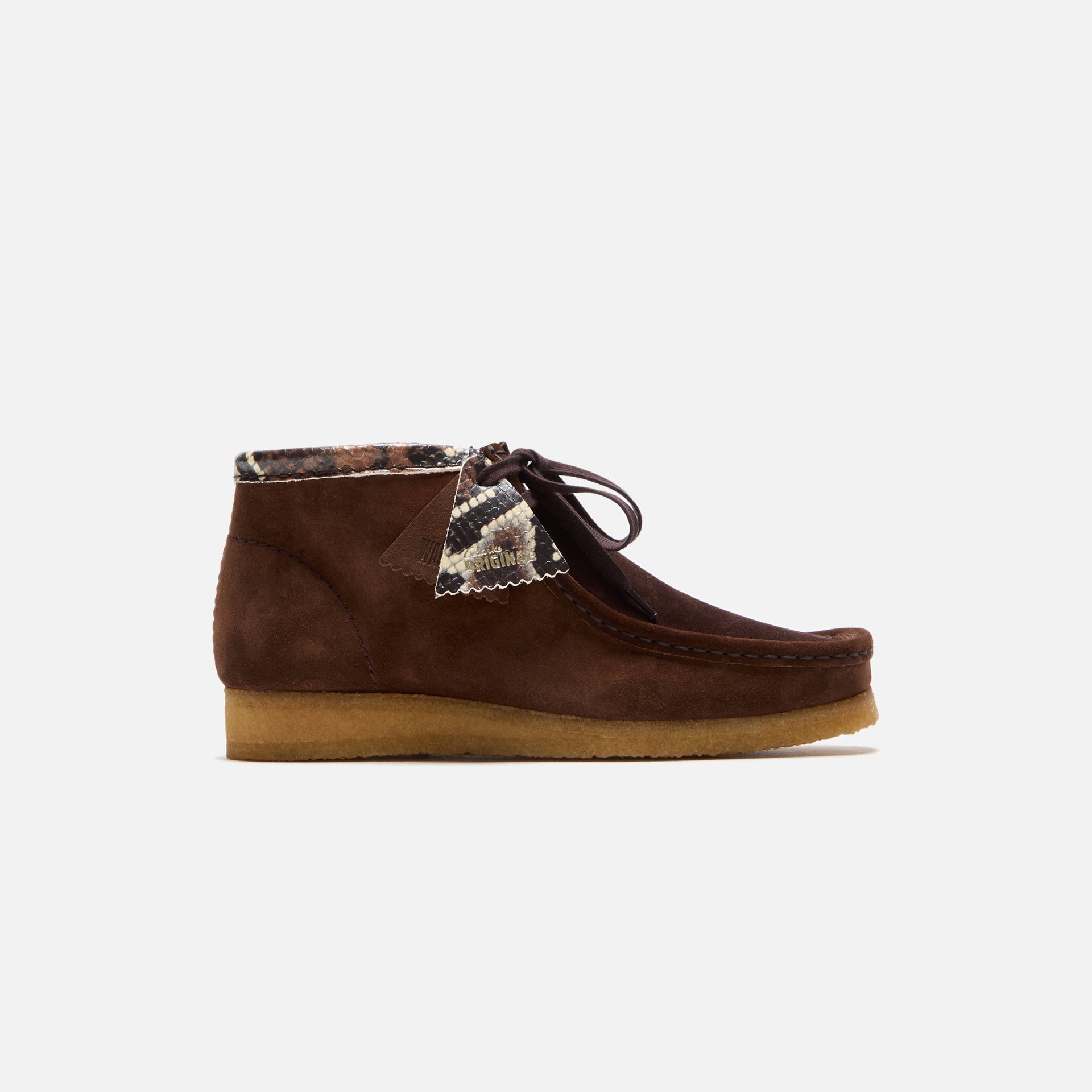 Clarks Wallabee Boot - Brown Snake Combination