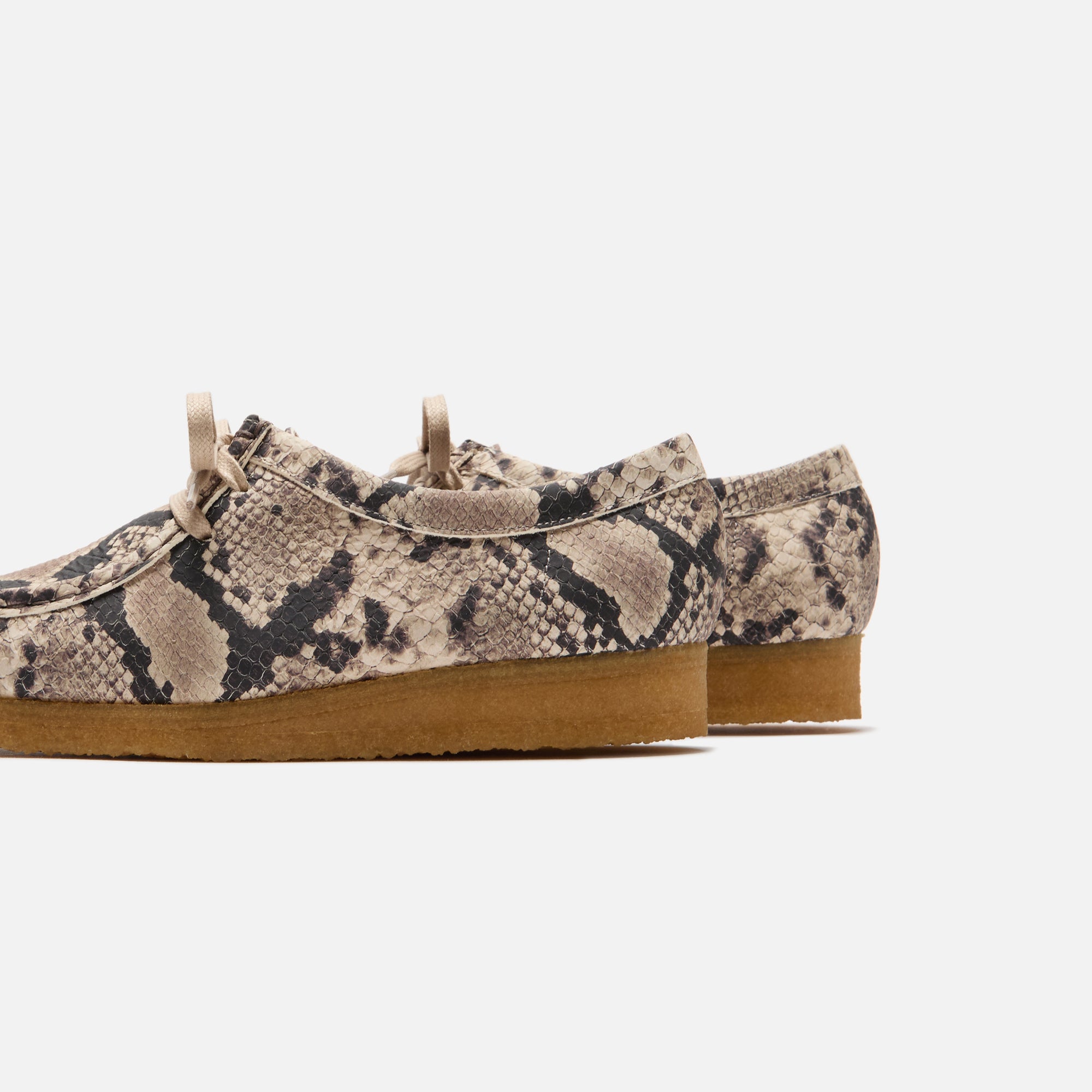 Clarks Wallabee - Grey Snake Leather – Kith Europe