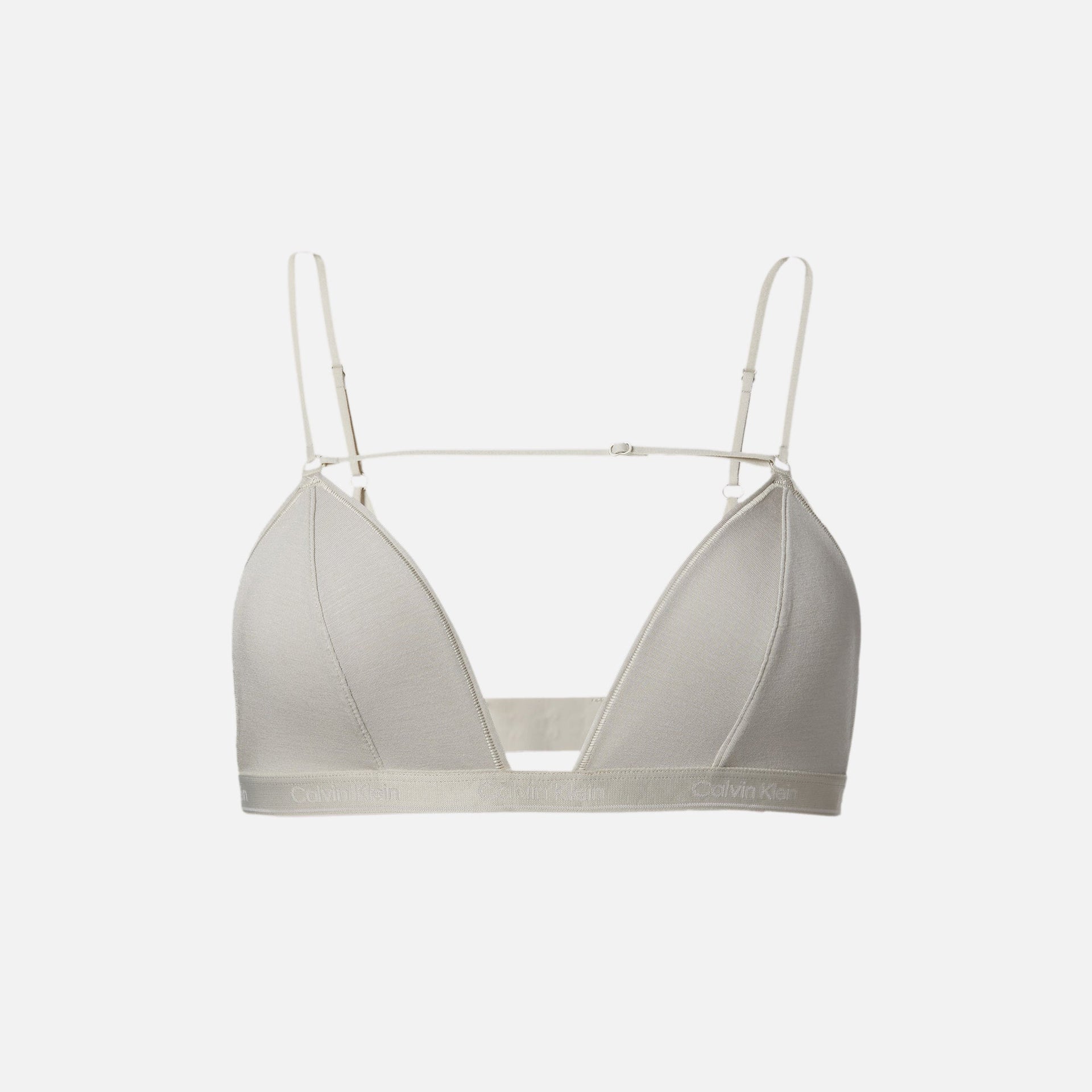 Nensi Dojaka for Calvin Klein Triangle Modal Chasmere Bra - Dove