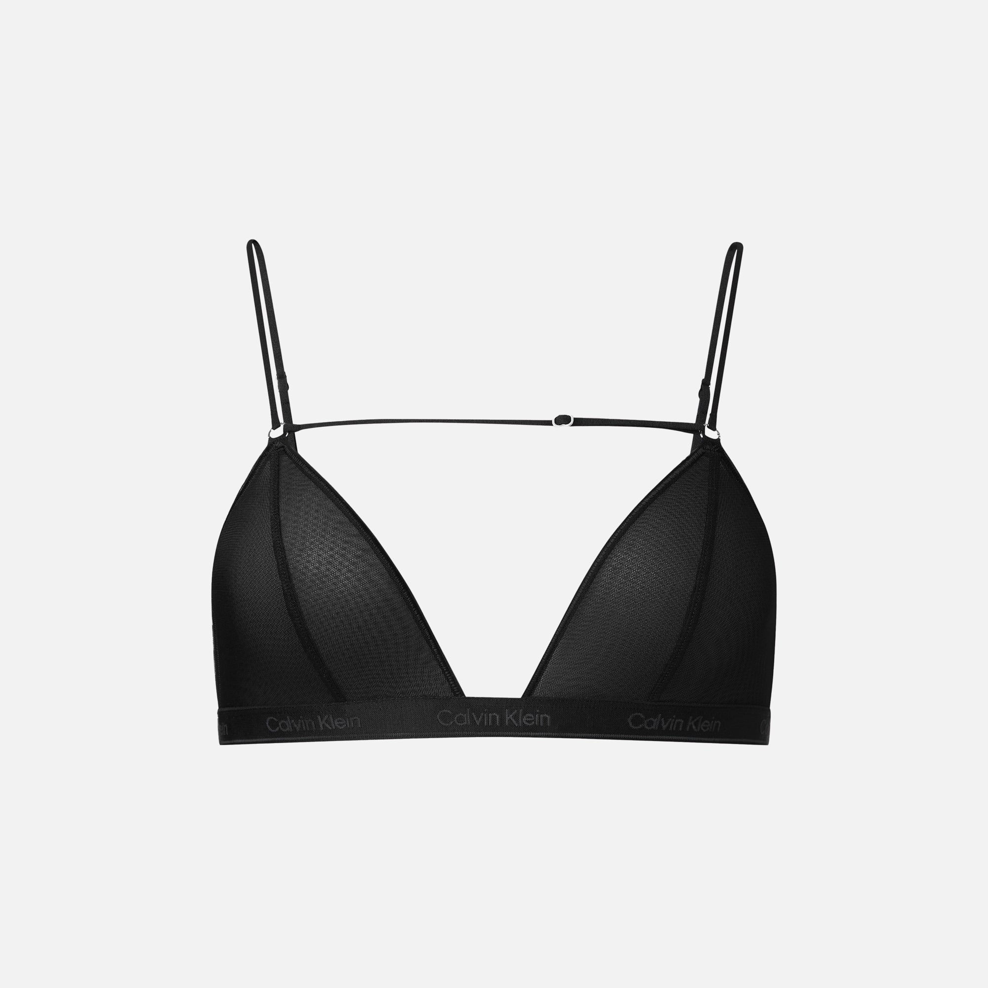 Calvin klein triangle bralette black online