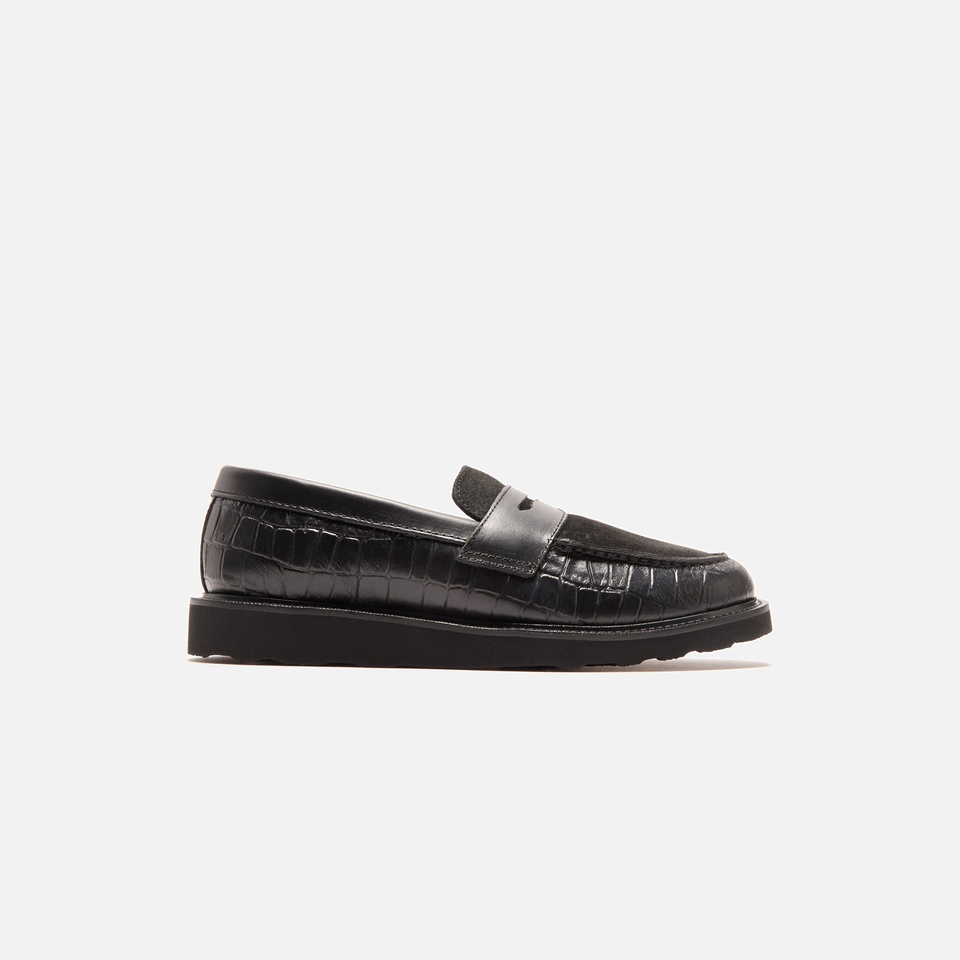 Caminando Loafer - Black / Black Croco