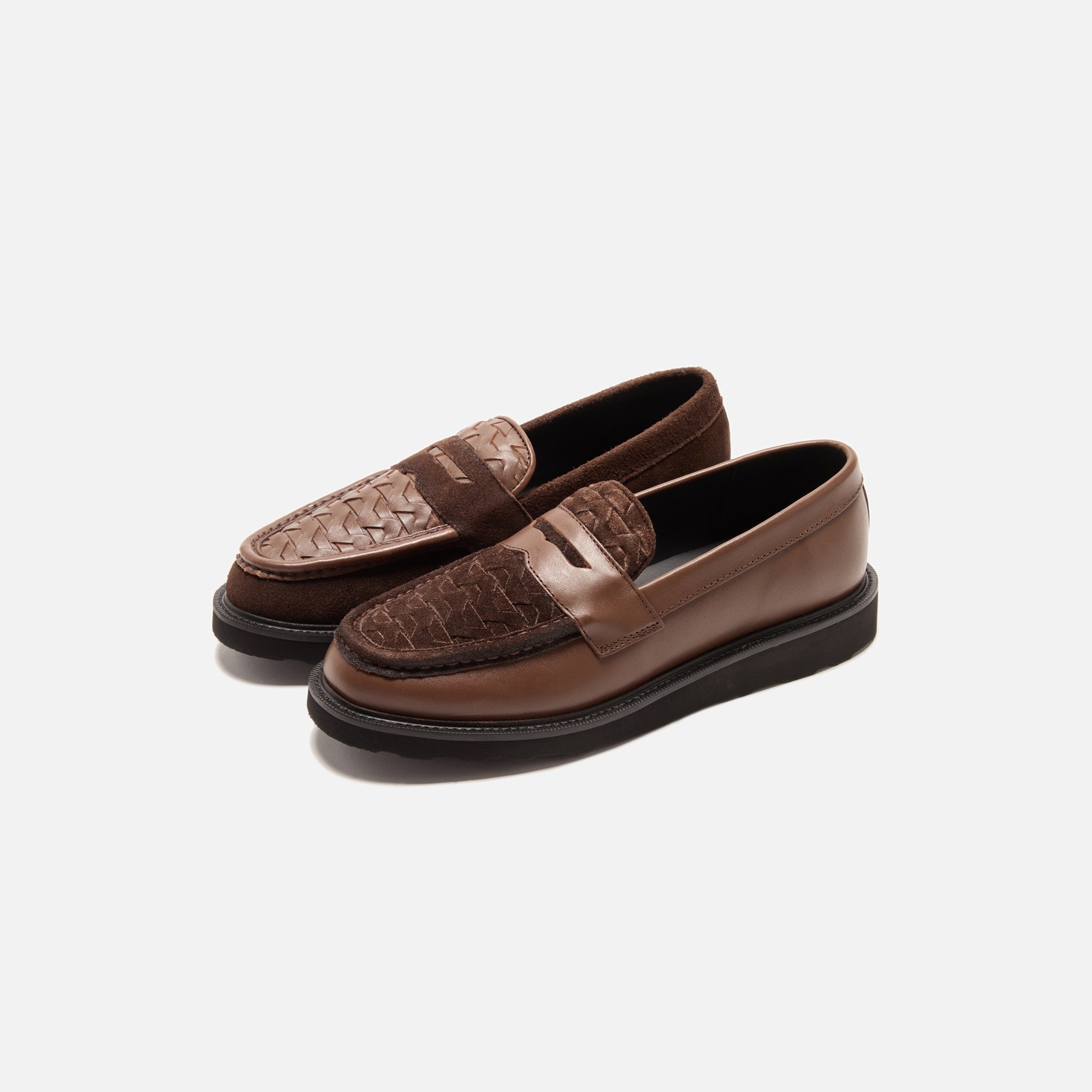Caminando Loafer - Brown / Brown Weaving – Kith Europe
