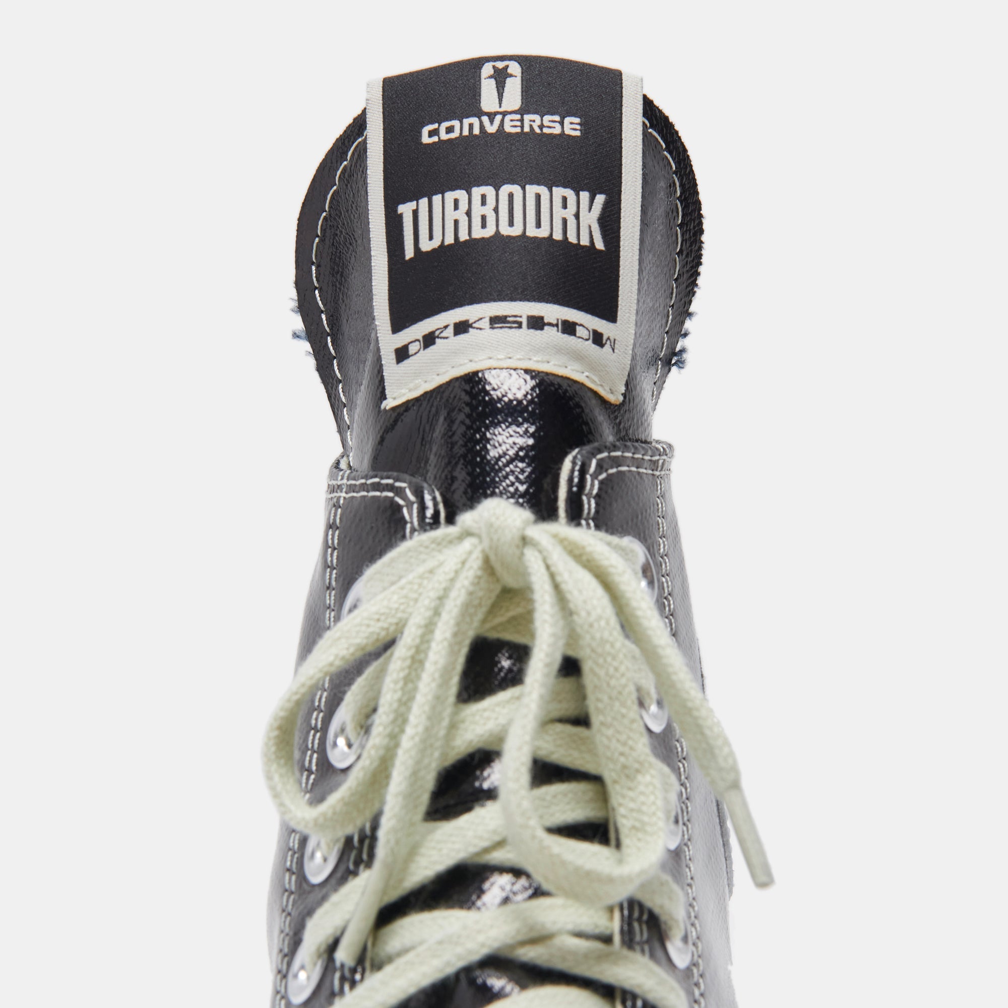 rick owens converse ブラックエナメル NEW Converse x Rick Owens TURBODRK Chuck 70 High 'Black Lacqur