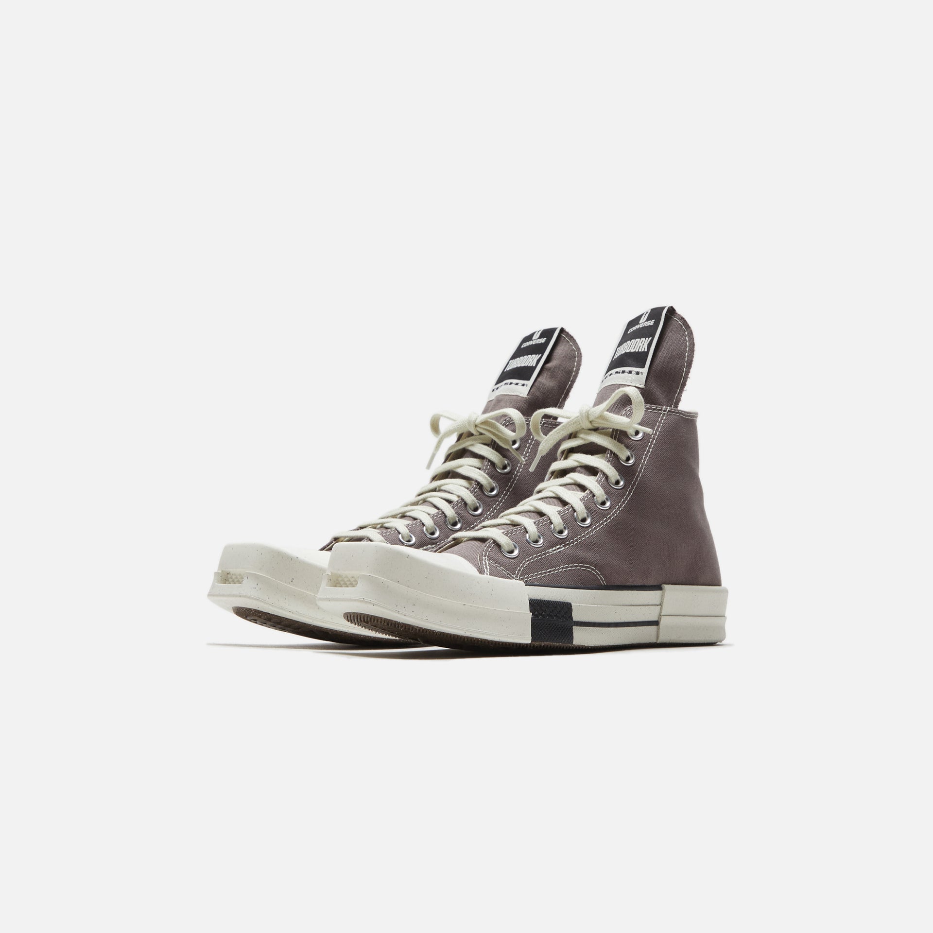 Converse x Rick Owens DRKSHDW Turbodrk Laceless - Iron / Egret / Natural Ivory