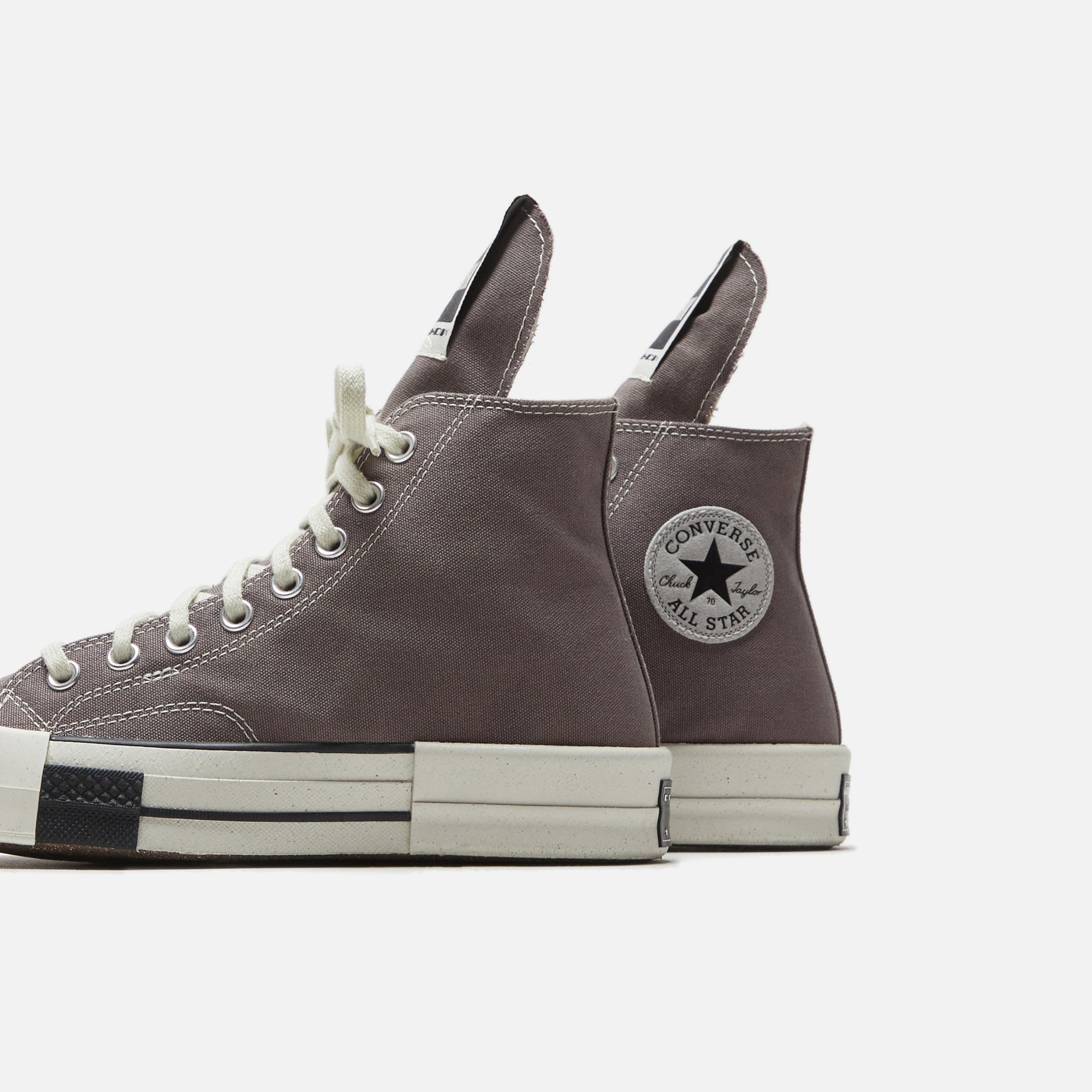 Converse x Rick Owens DRKSHDW Turbodrk Laceless - Iron / Egret / Natural Ivory