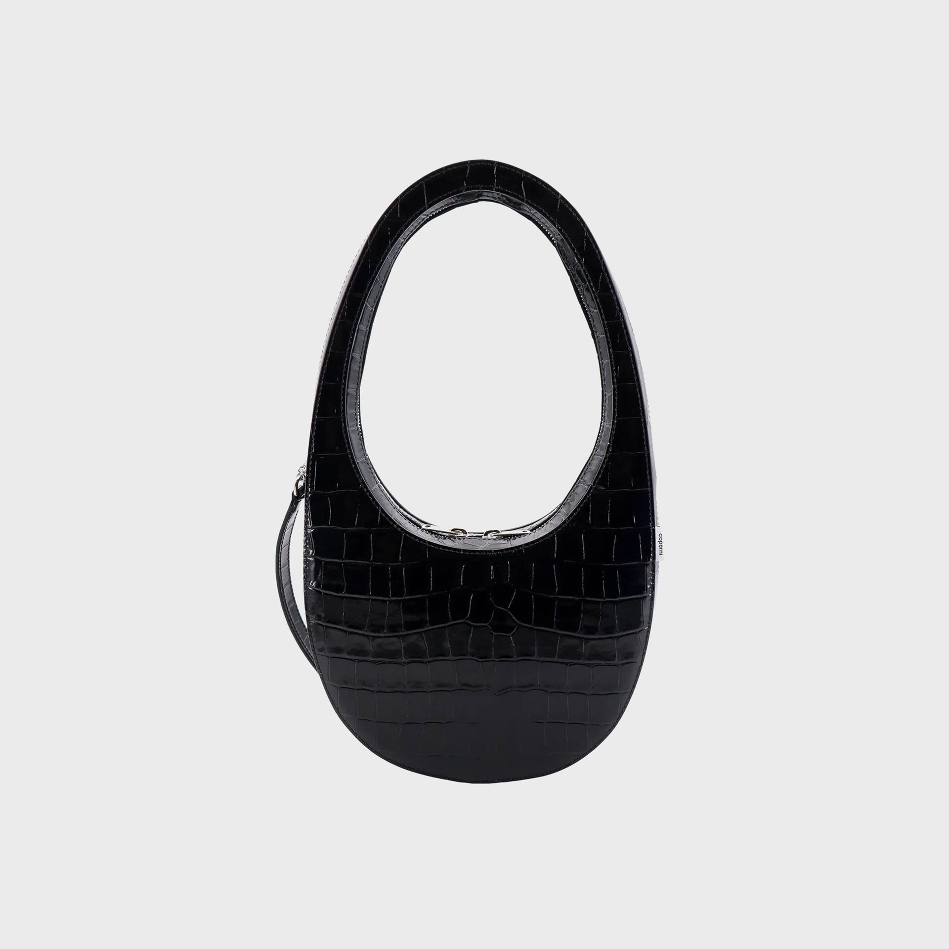 Coperni Python Embossed Swipe Bag - Black