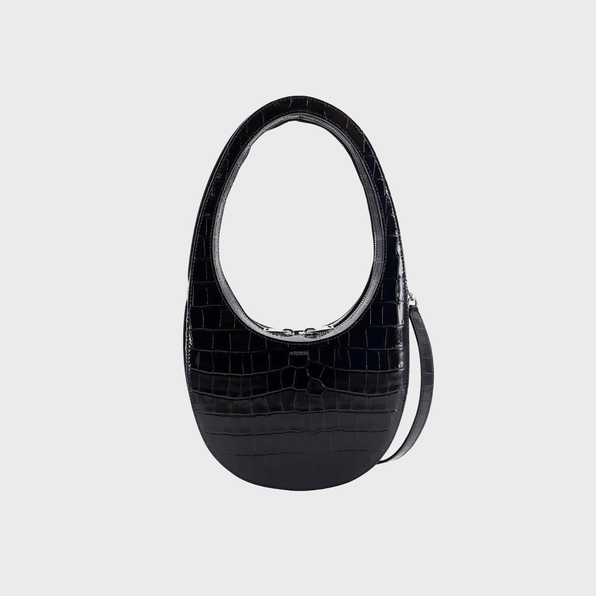 Coperni Python Embossed Swipe Bag - Black