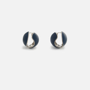 Coperni Logo Earrings - Navy