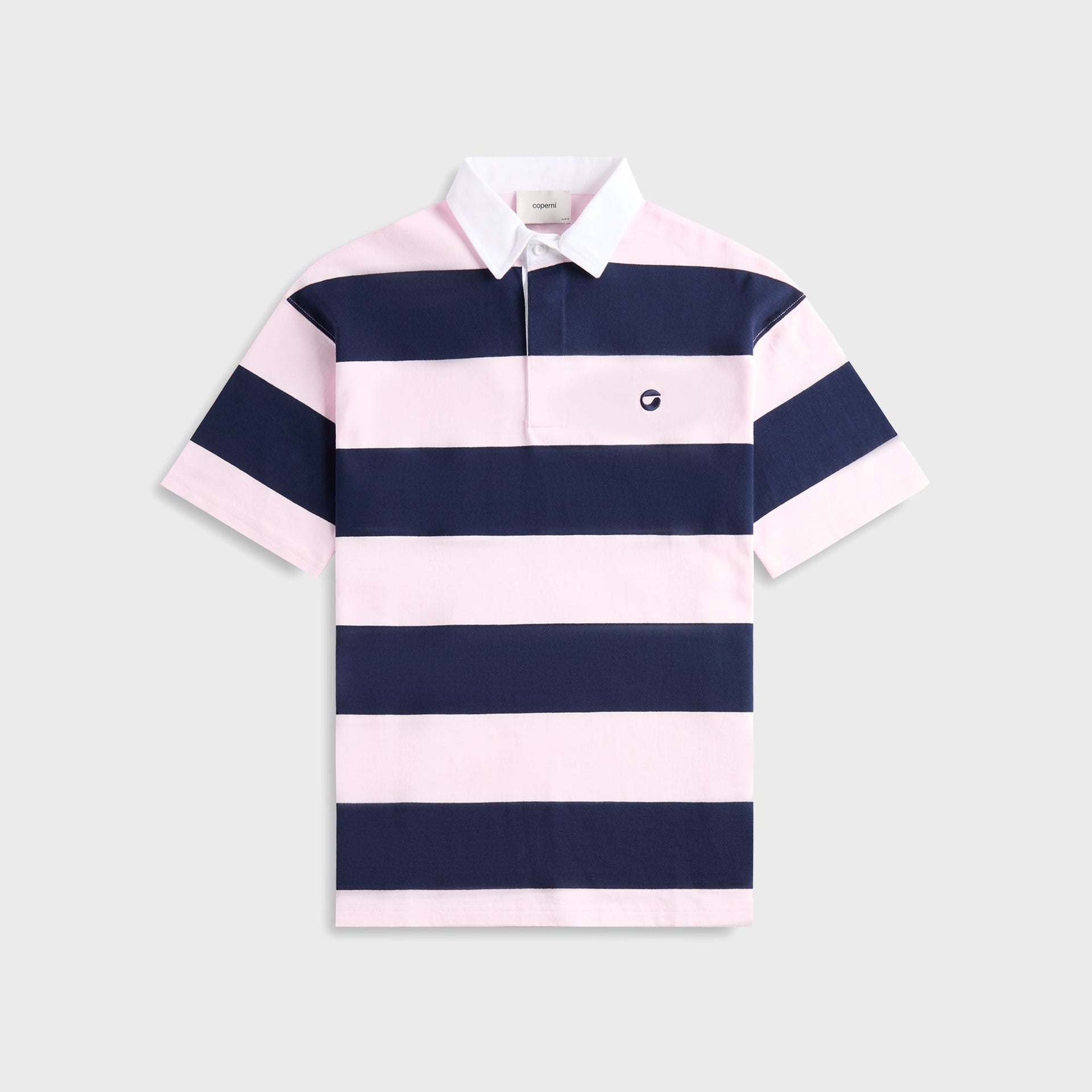 Coperni Striped Polo Top - Navy