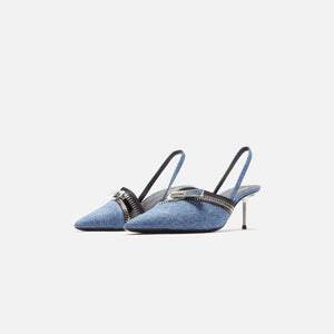 Coperni Denim Zip Stiletto - Washed Blue