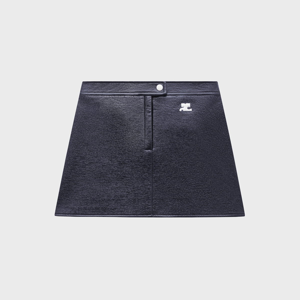 Courrèges ReEdition Vinyl Mini Skirt - Navy