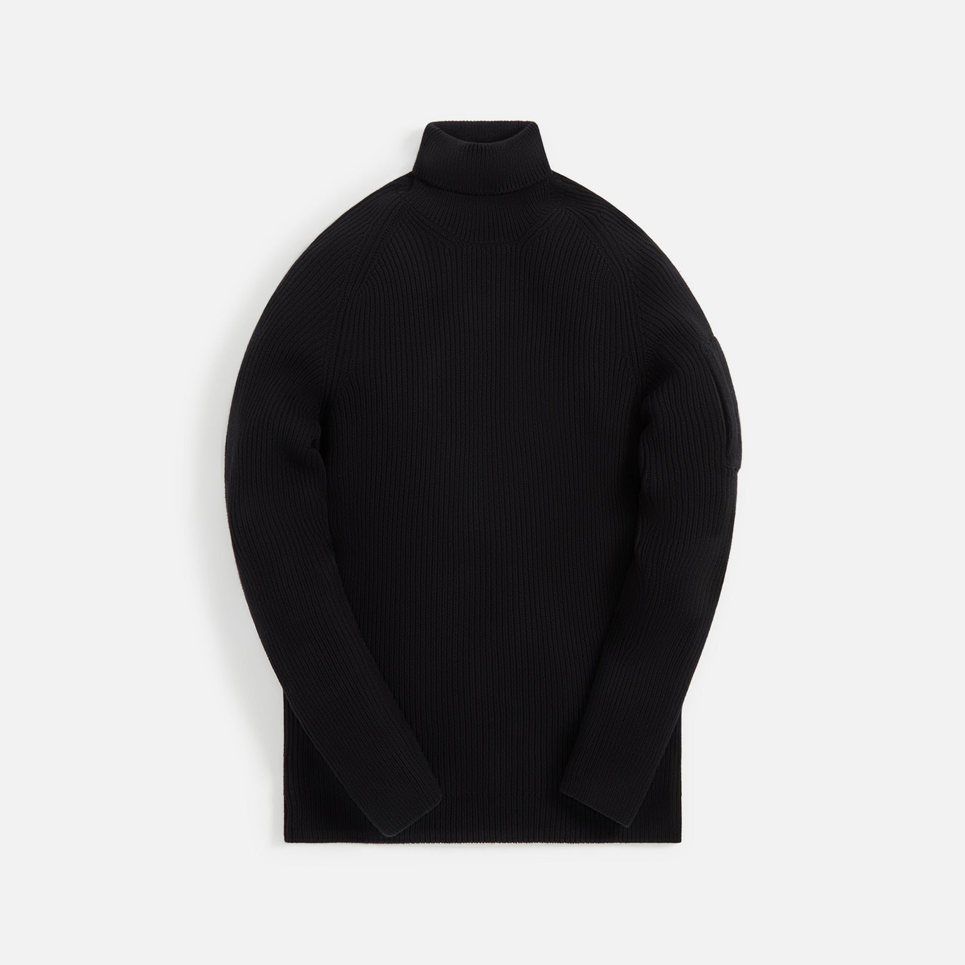 C.P. Company Full Rib Roll Neck Jumper - Black