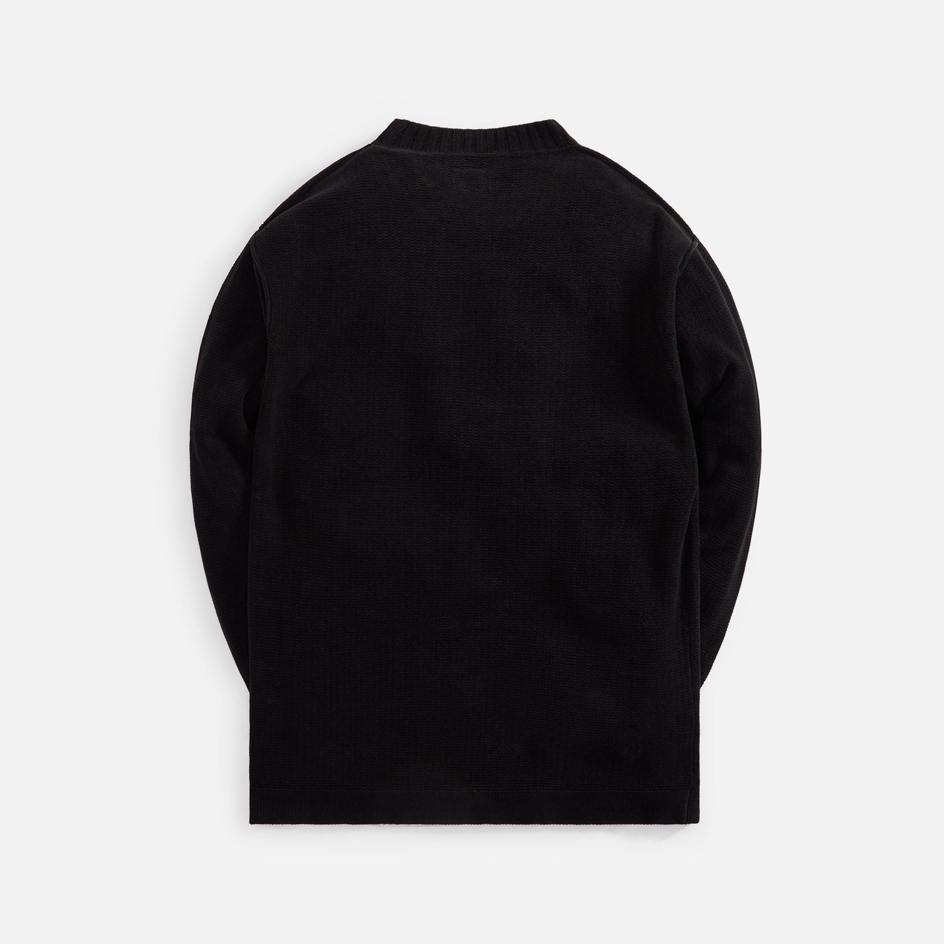 C.P. Company Chenille Cotton High Neck Knit - Black