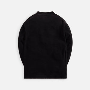 C.P. Company Chenille Cotton High Neck Knit - Black