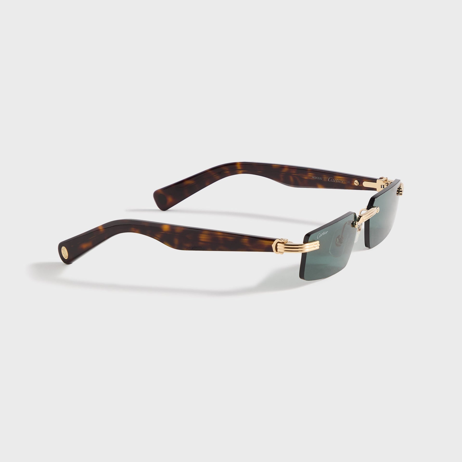 Cartier Rectangular Sunglasses - Gold / Havana