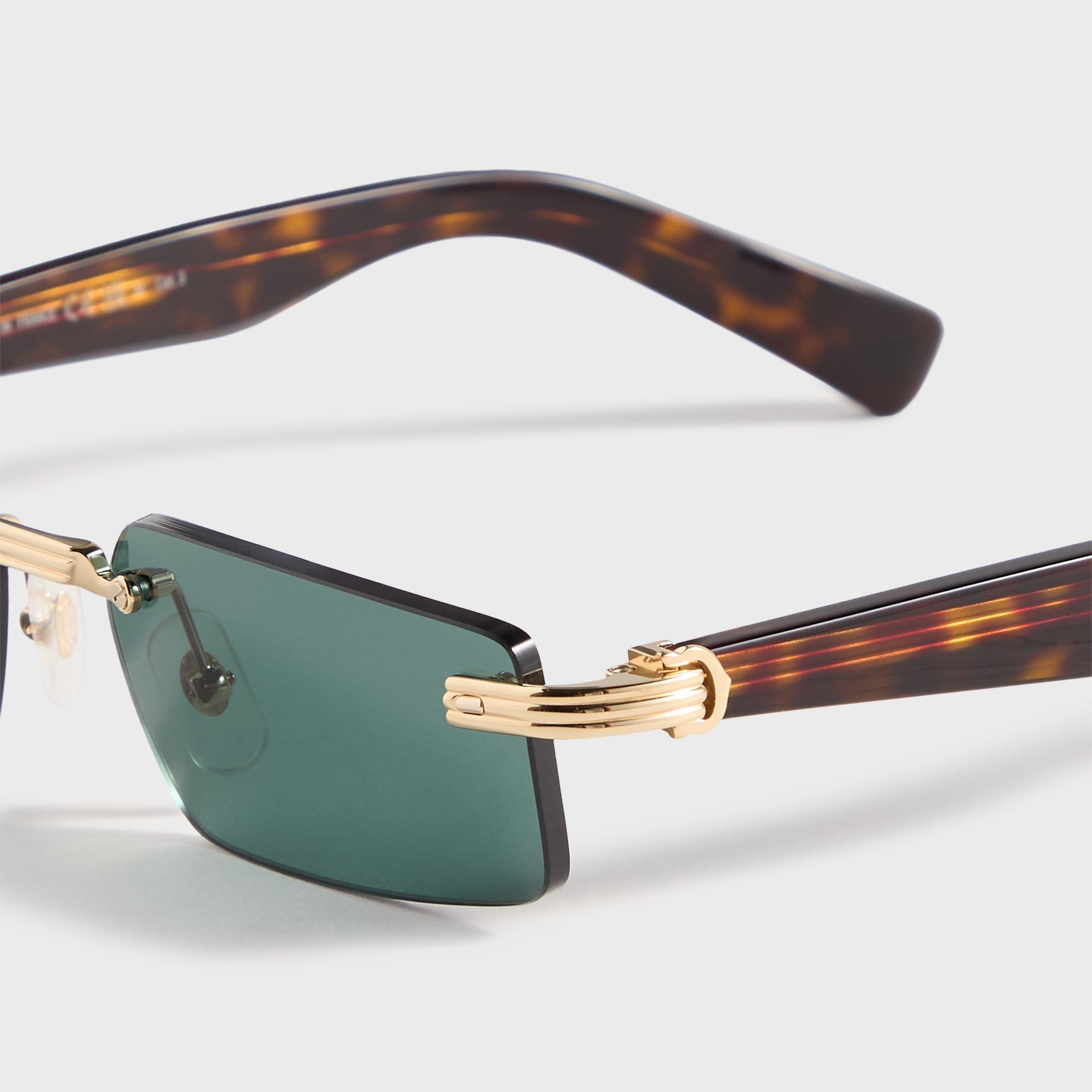 Cartier Rectangular Sunglasses - Gold / Havana