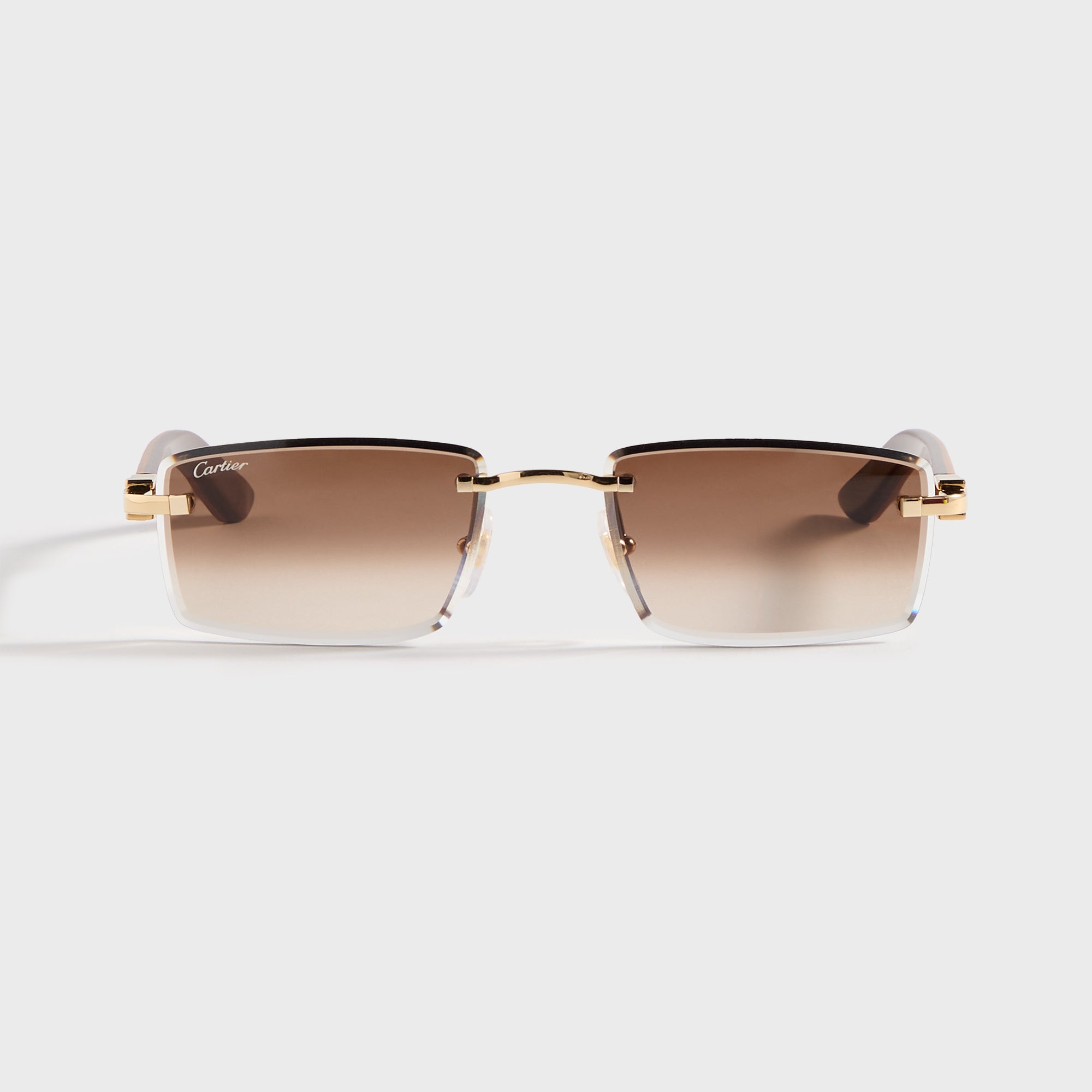 Cartier Square Sunglasses - Gold / Yellow / Brown – Kith Europe
