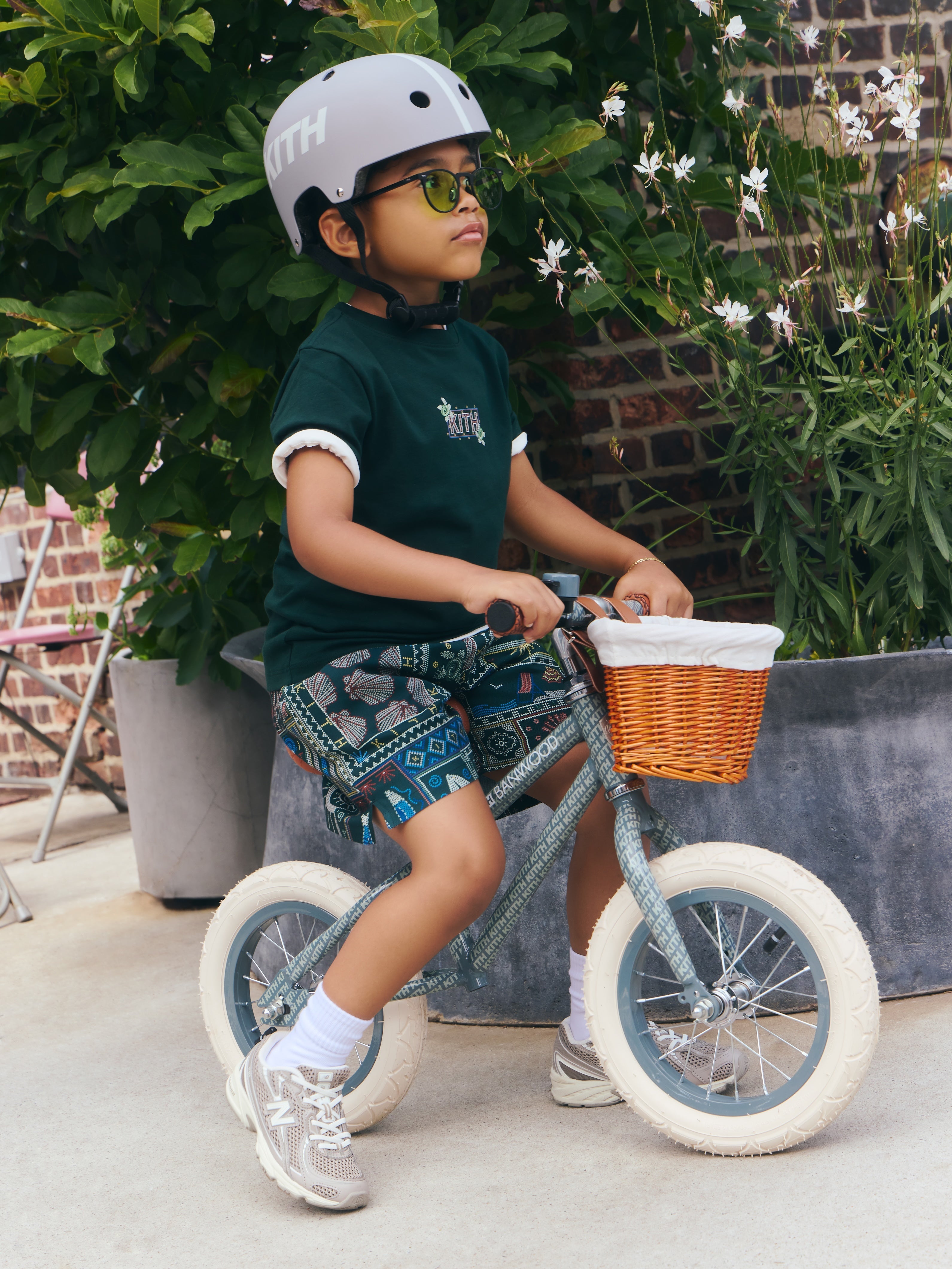 Kith Kids Pinstripe Baseball Ivy Top - Silk - PH – Kith Europe