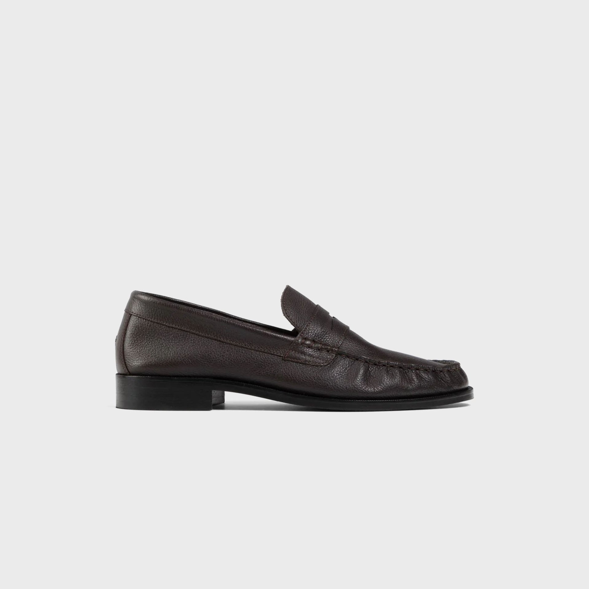 Duke & Dexter Ezra Pebble Pleated Penny Loafer - Chestnut