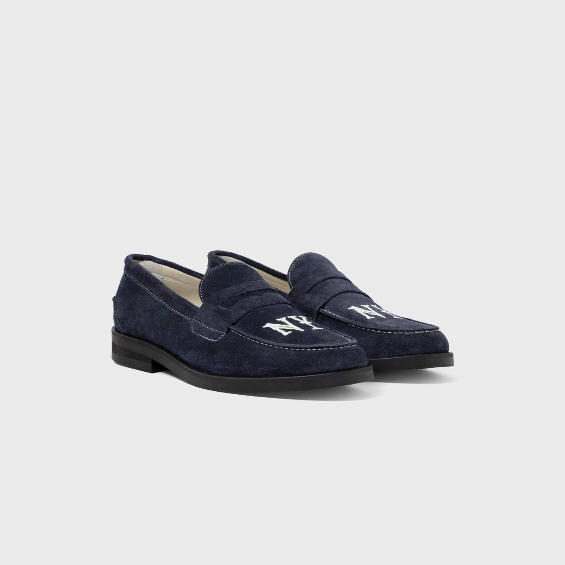 Duke & Dexter Wilde NY Suede Penny Loafer - Navy