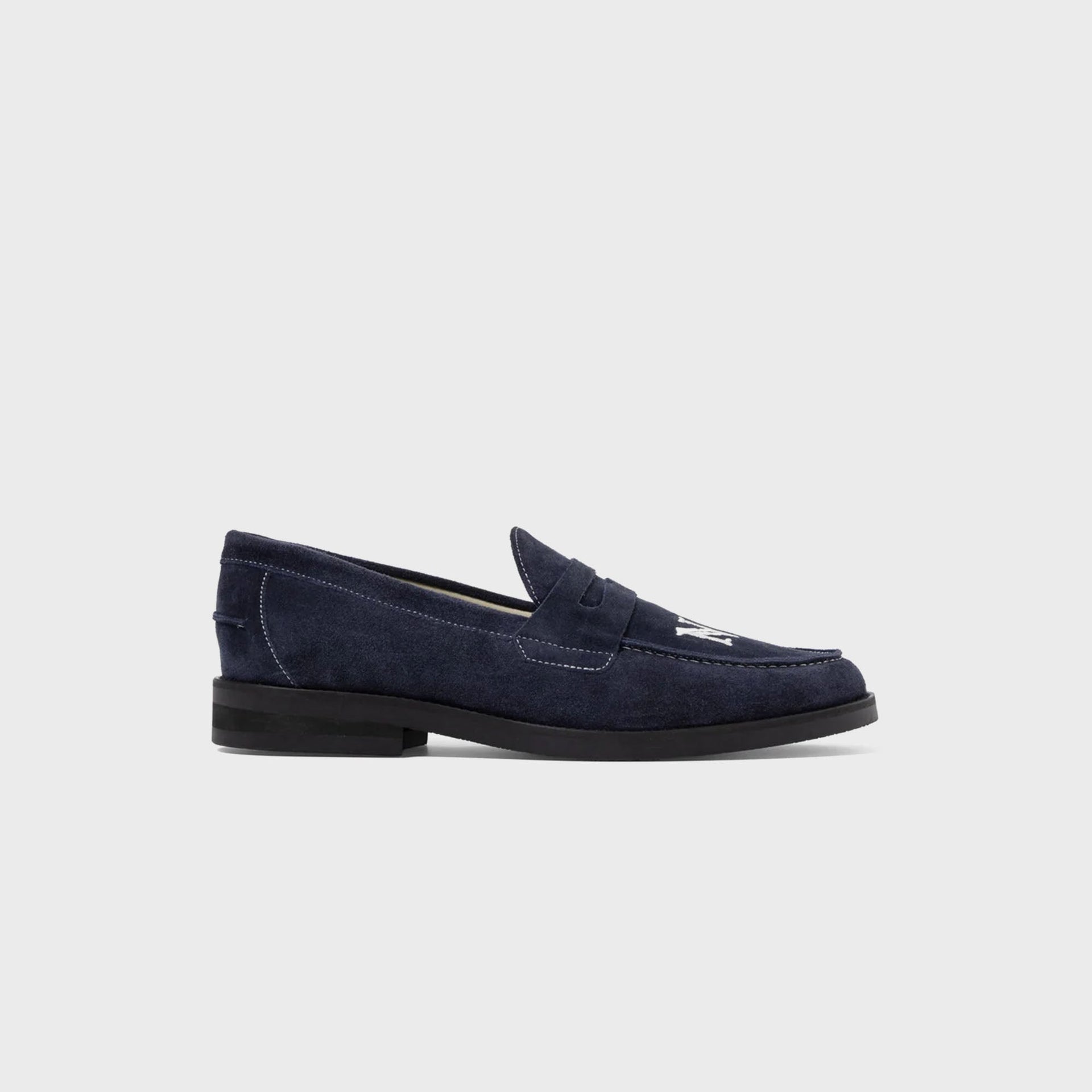 Duke & Dexter Wilde NY Suede Penny Loafer - Navy