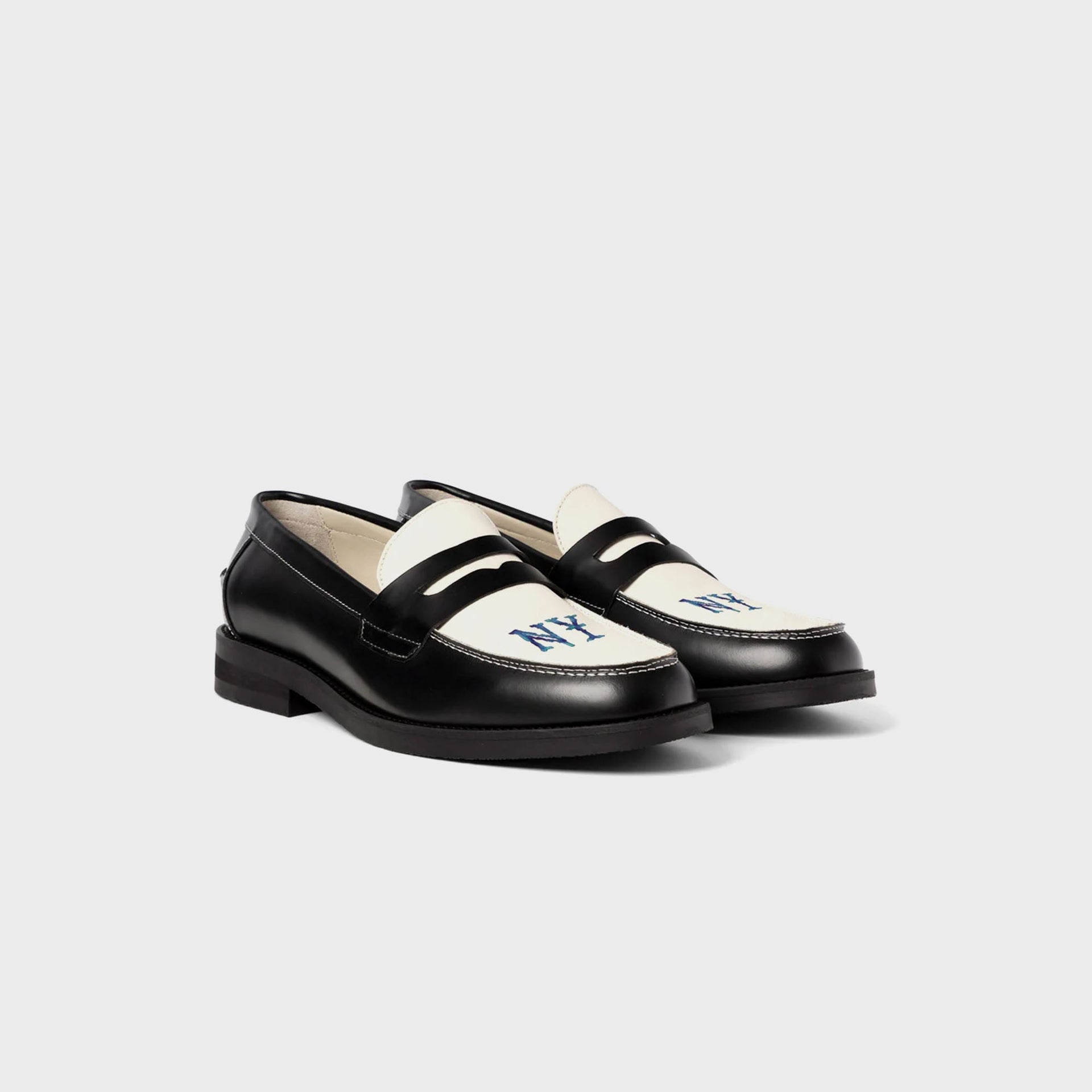 Duke & Dexter Wilde NY Penny Loafer - Black / White