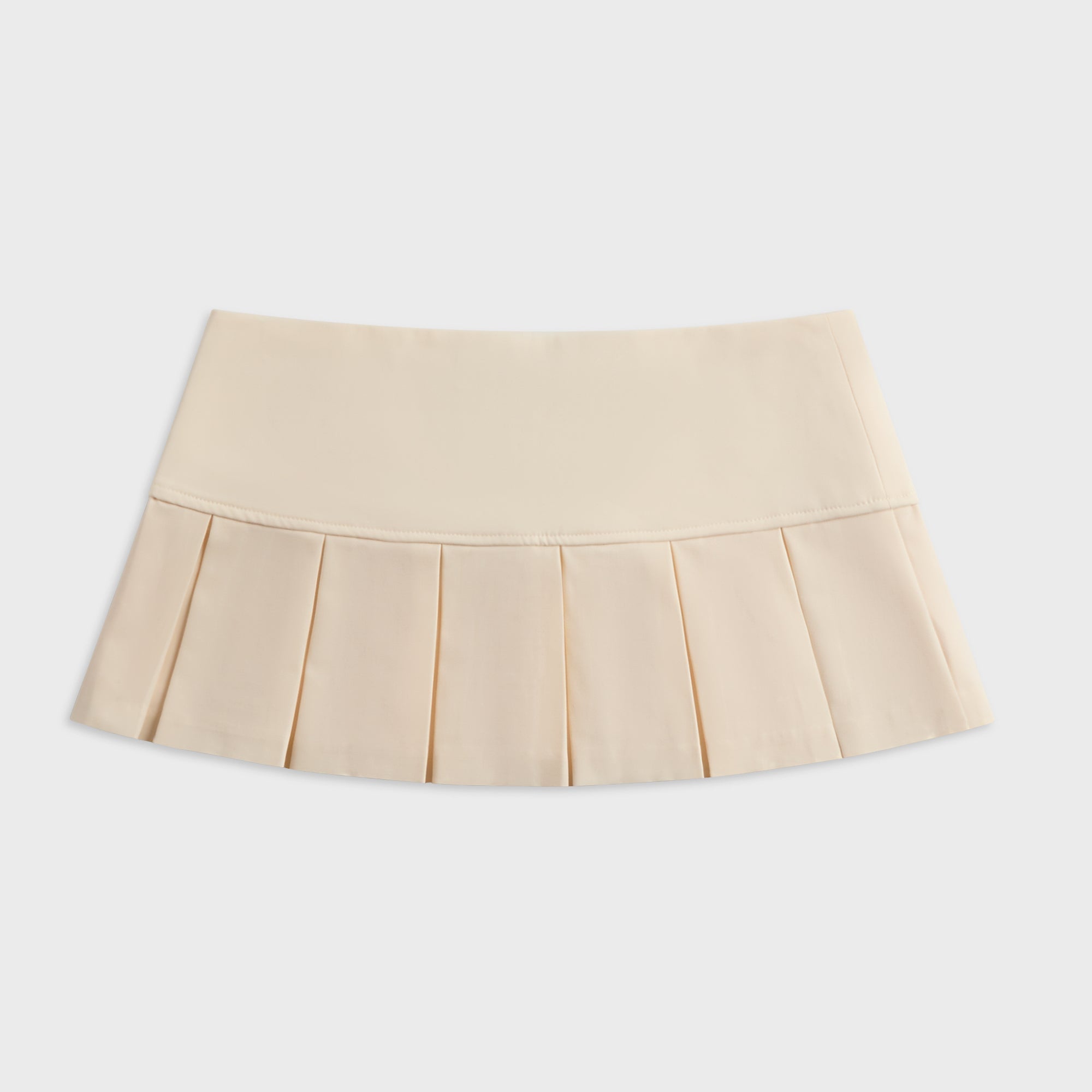 GUIZIO Pleated Micro Mini Skirt - Ivory – Kith Europe