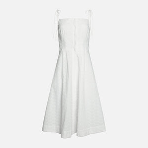GUIZIO Acadia Eyelet Dress - White