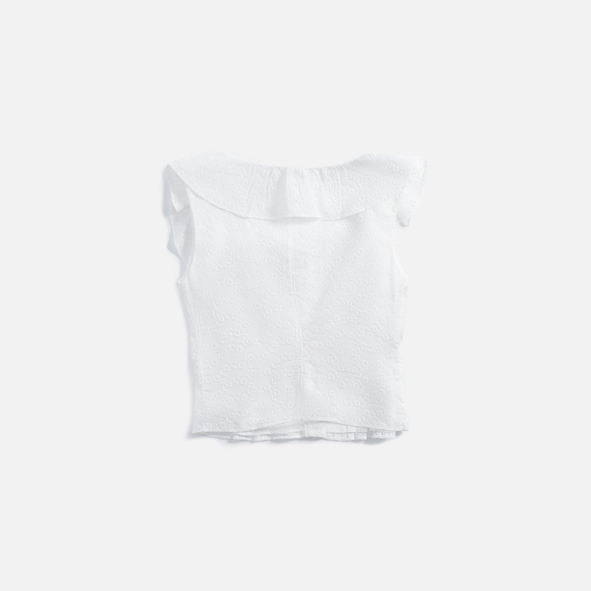 GUIZIO Paloma Lace Top - White Eyelet