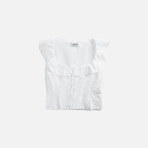 GUIZIO Paloma Lace Top - White Eyelet