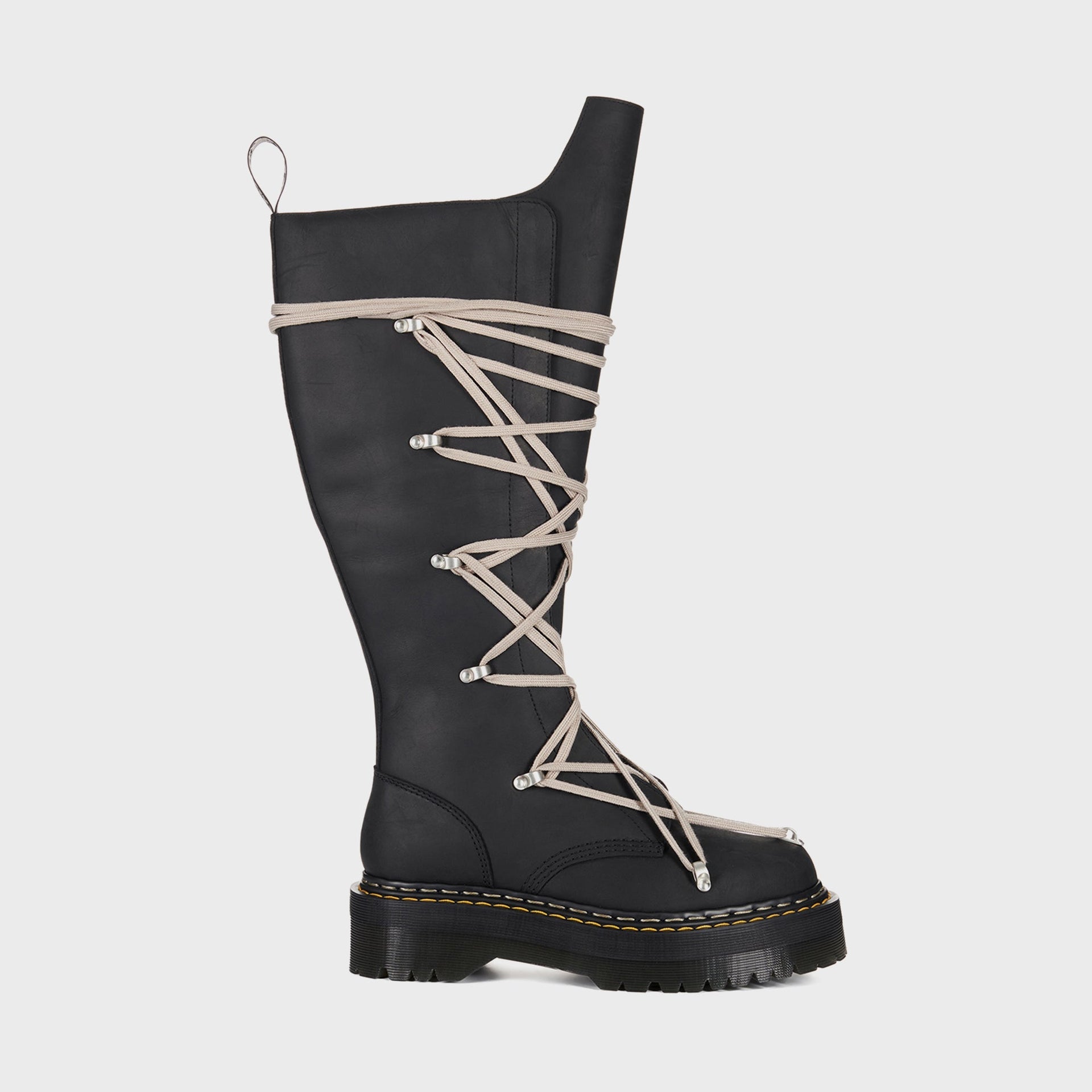 Dr. Martens x Rick Owens DRKSHDW 1B60 Quad Sole Pentalace Boot - Black