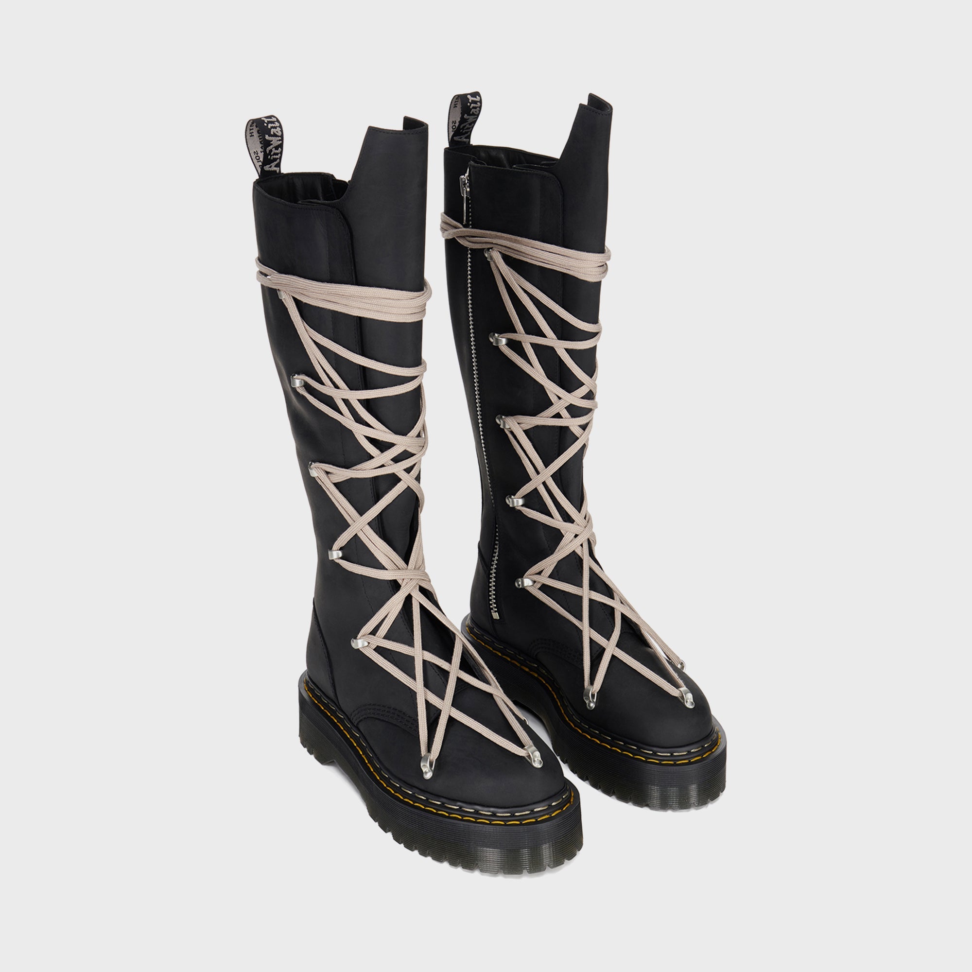 Rick Owens × Dr.Martens Quad Sole Steel Rick Owens x Dr. Martens Quad Boot Collaboration | Hypebeast