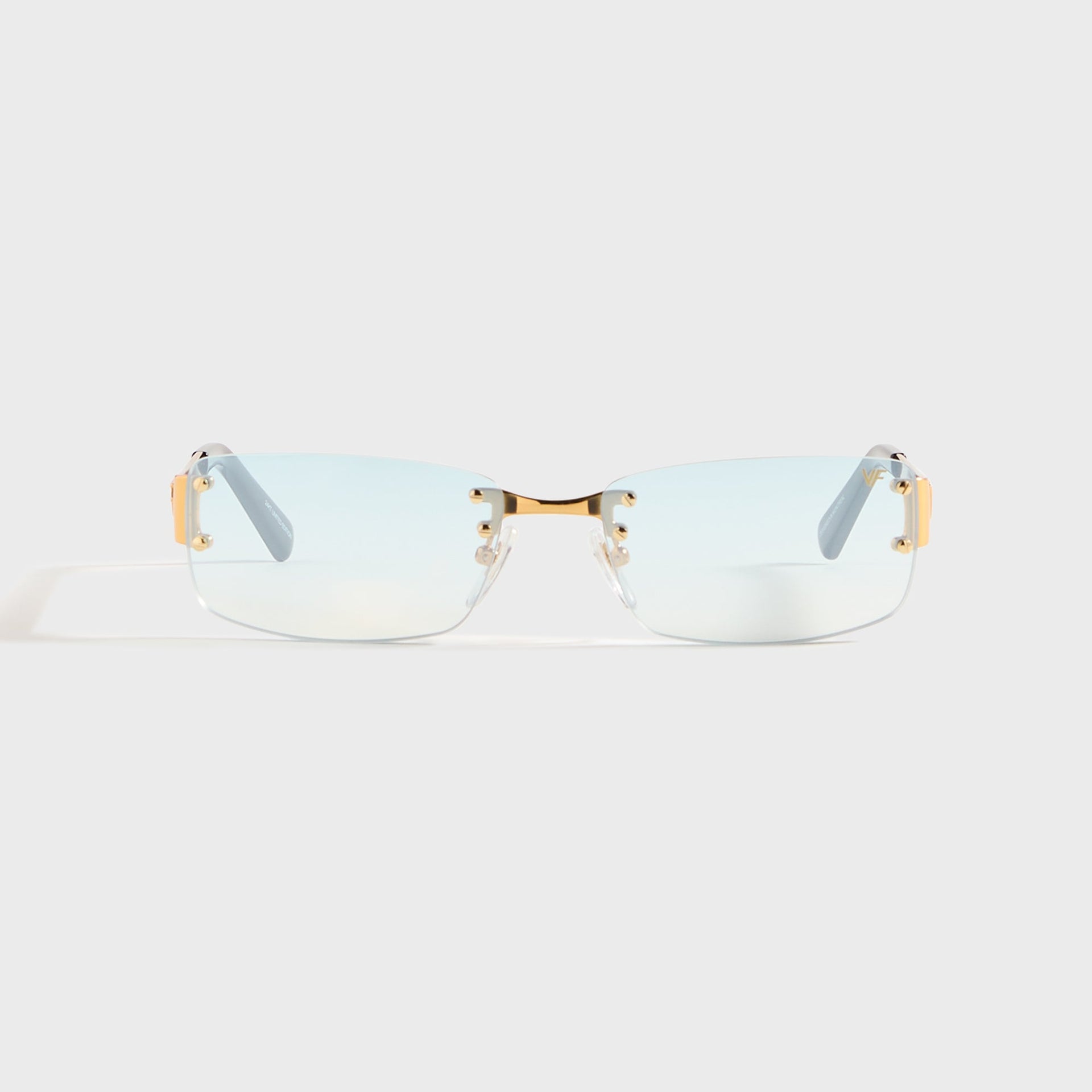 Vintage Frames Infamous Rimless Drill Mount 24KT - Gold / Tiffany Blue