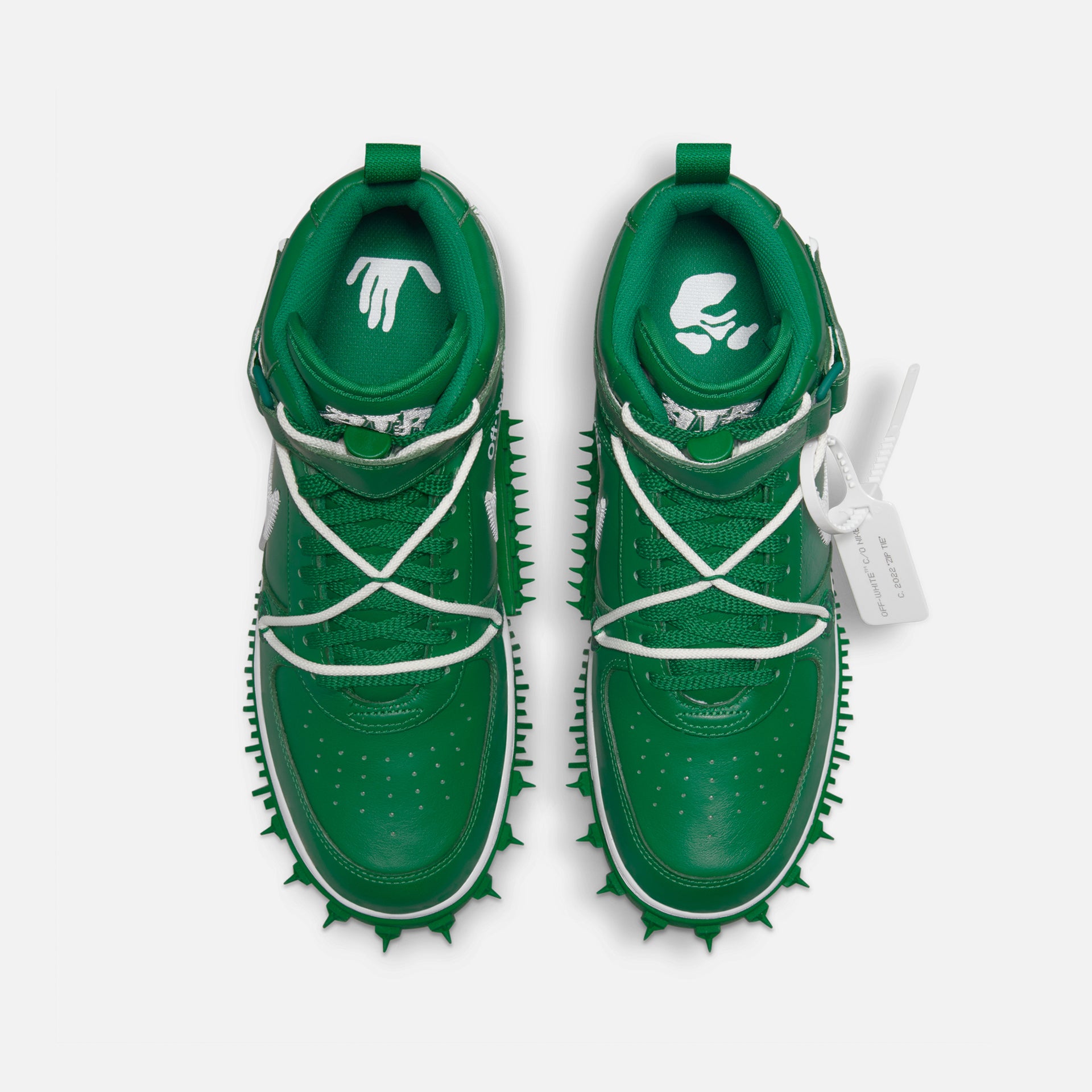 Nike x Off-White Air Force 1 Mid - Pine Green / White / White