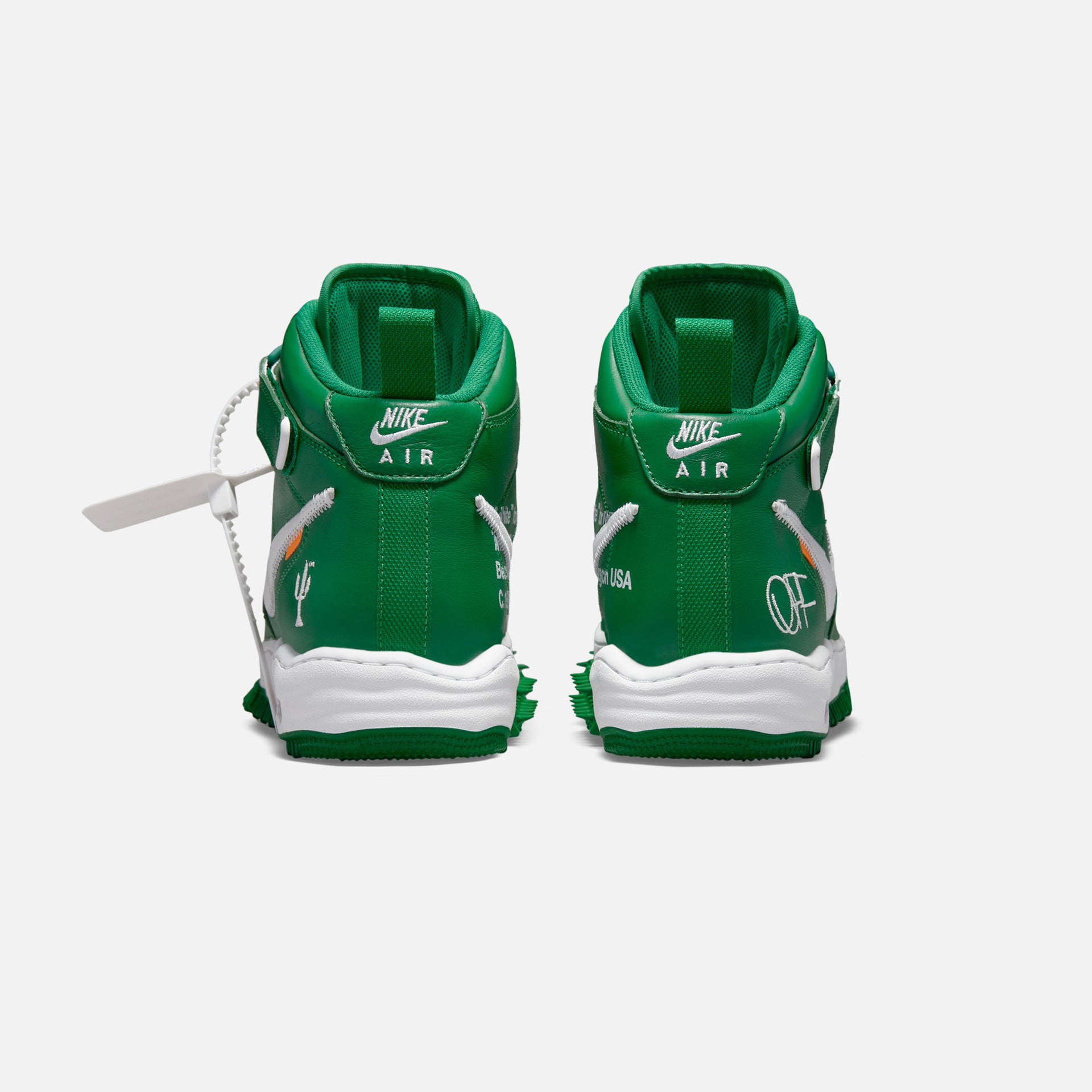 Nike x Off-White Air Force 1 Mid - Pine Green / White / White