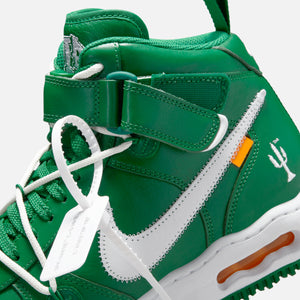 Nike Air Force 1 Mid Off-White Pine Green All Leather Is Much Better Than  Mesh Version Of This AF1 