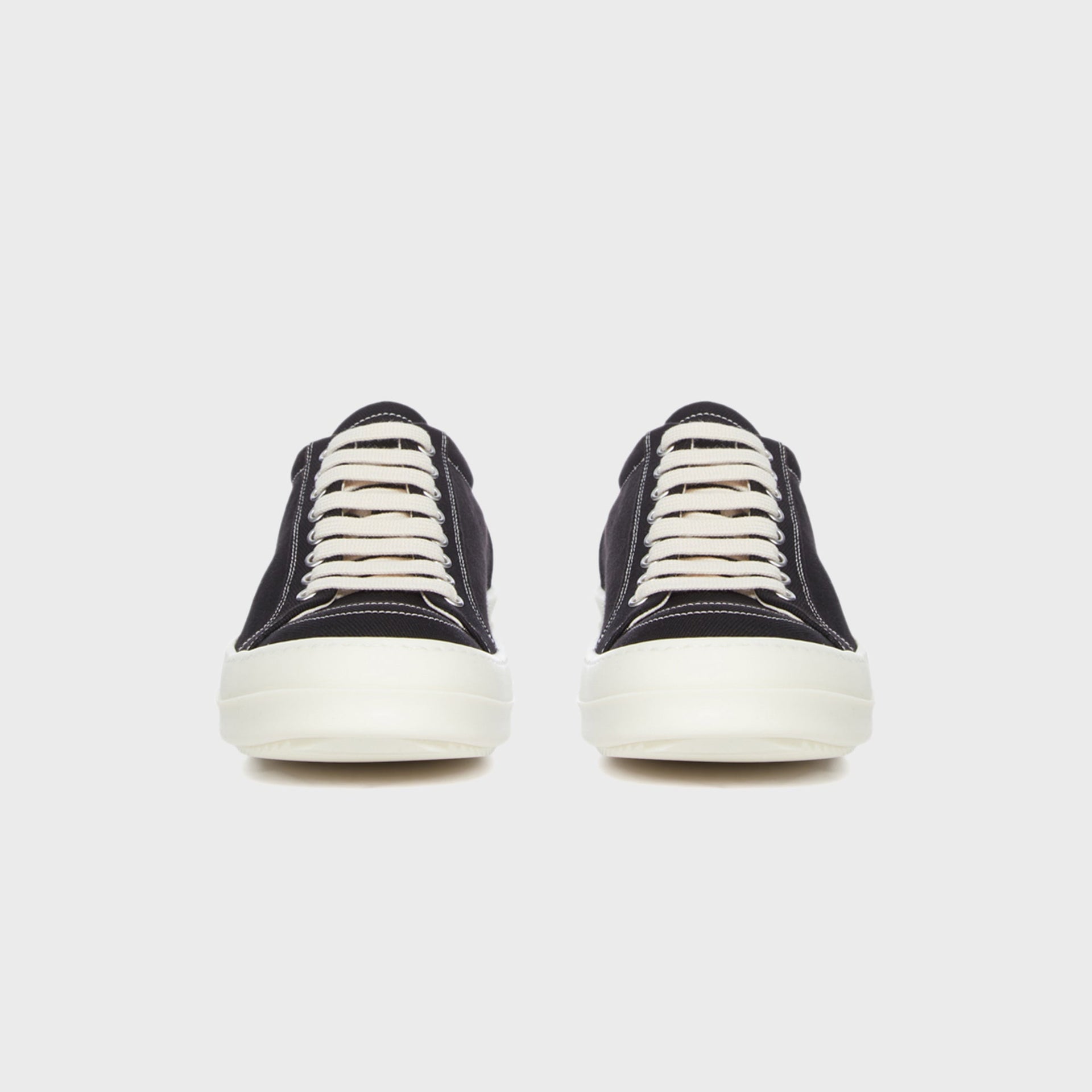 Rick Owens WMNS DRKSHDW Temple Star Applique Sneaks - Black / Milk