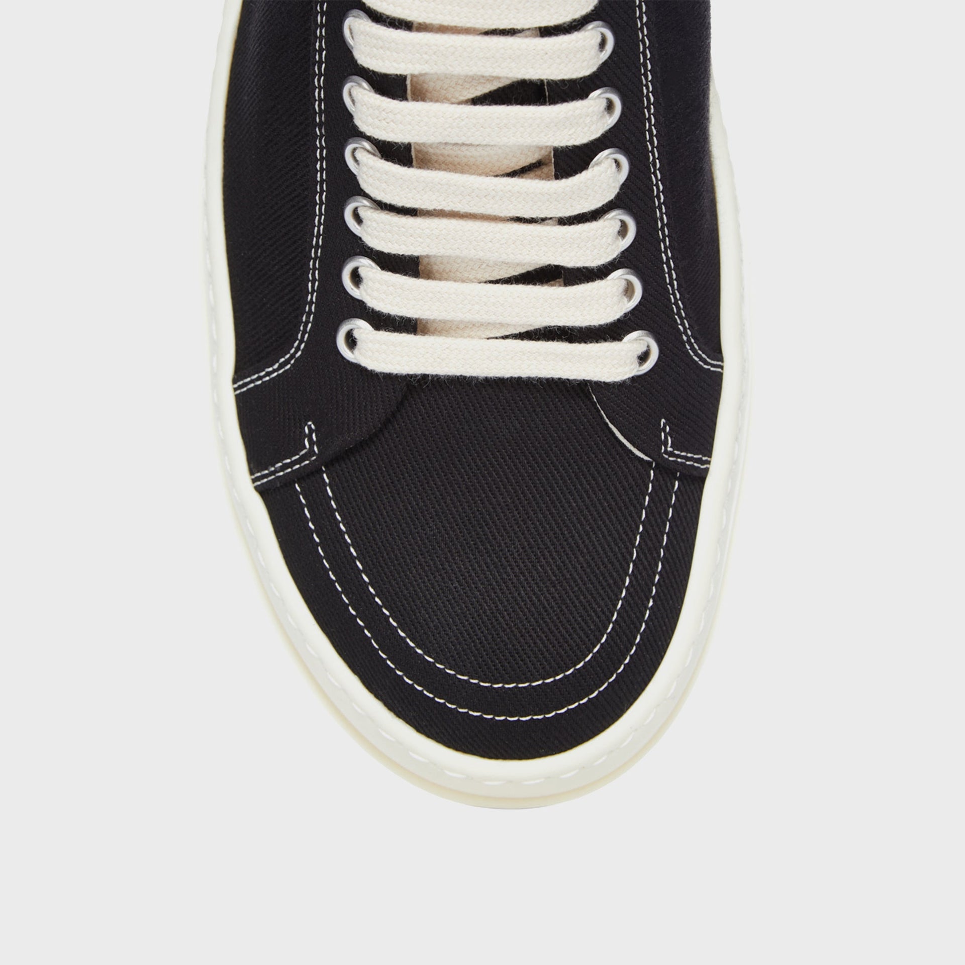 Rick Owens WMNS DRKSHDW Temple Star Applique Sneaks - Black / Milk