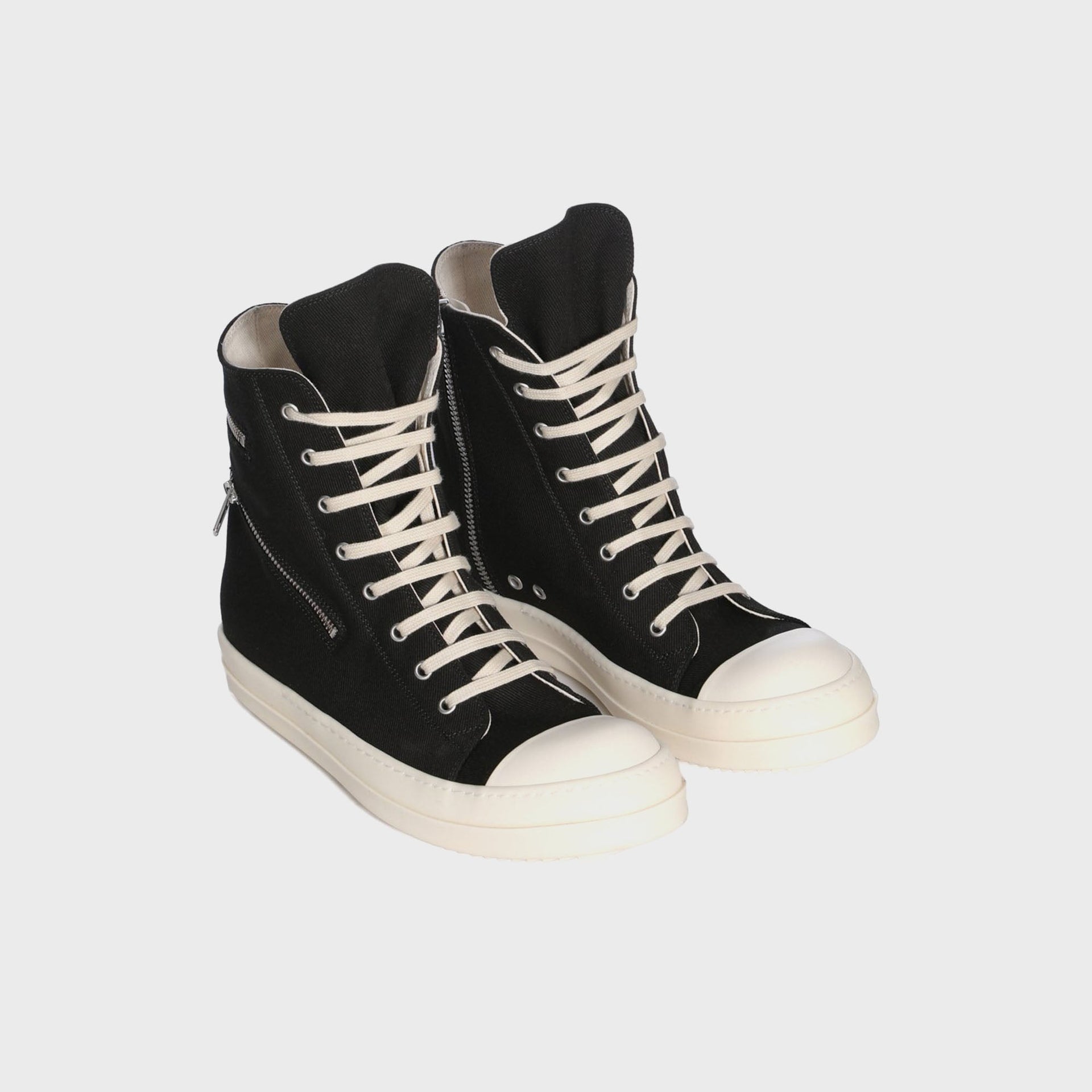 Rick Owens Cargo Sneaks - Black / Milk / Milk