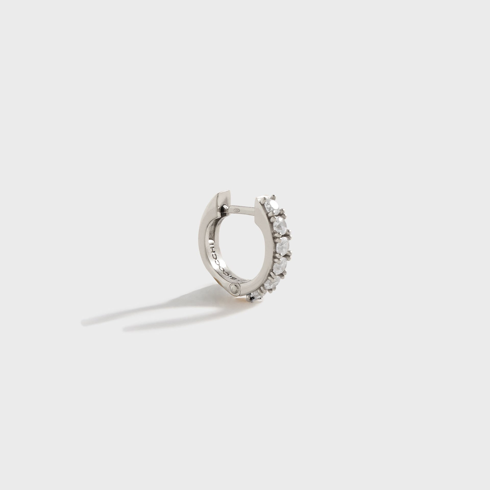 Emanuele Bicocchi Crystal Earring Single - Silver