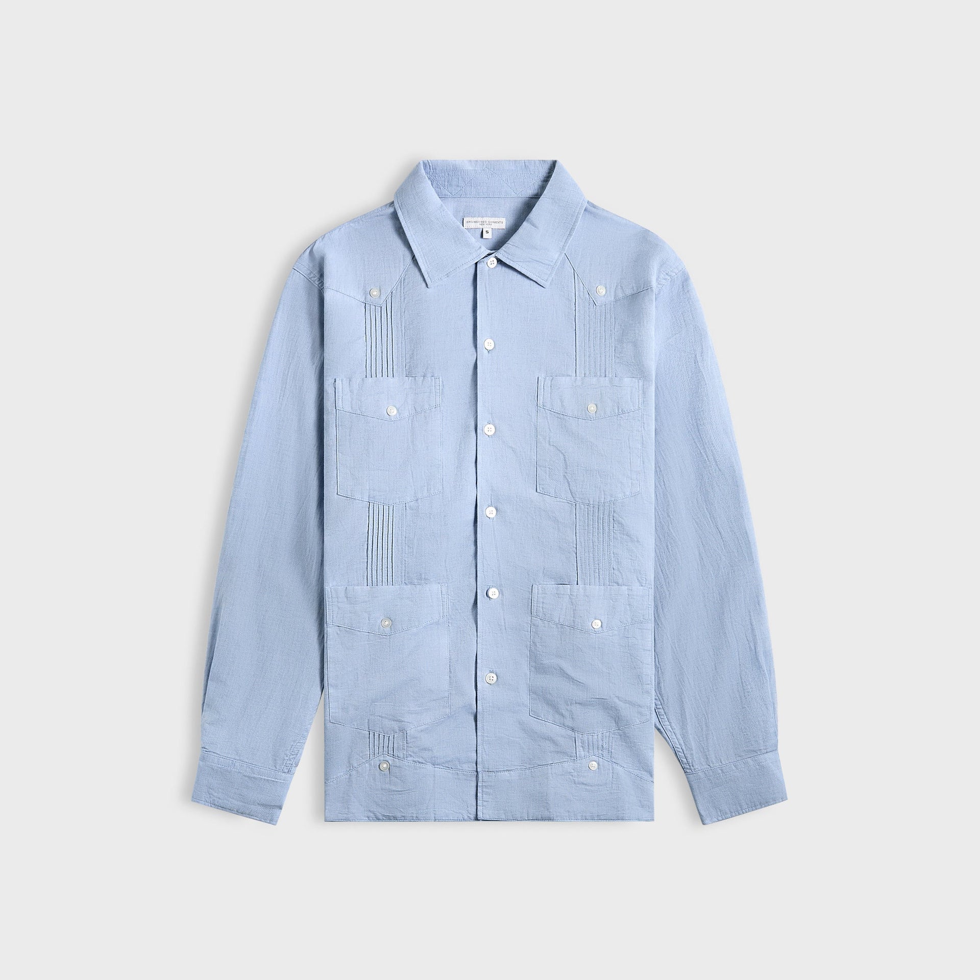 Engineered Garments Guayabera Shirt - Light Blue