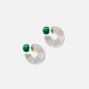 Eliou Dela Earrings - Green / Clear