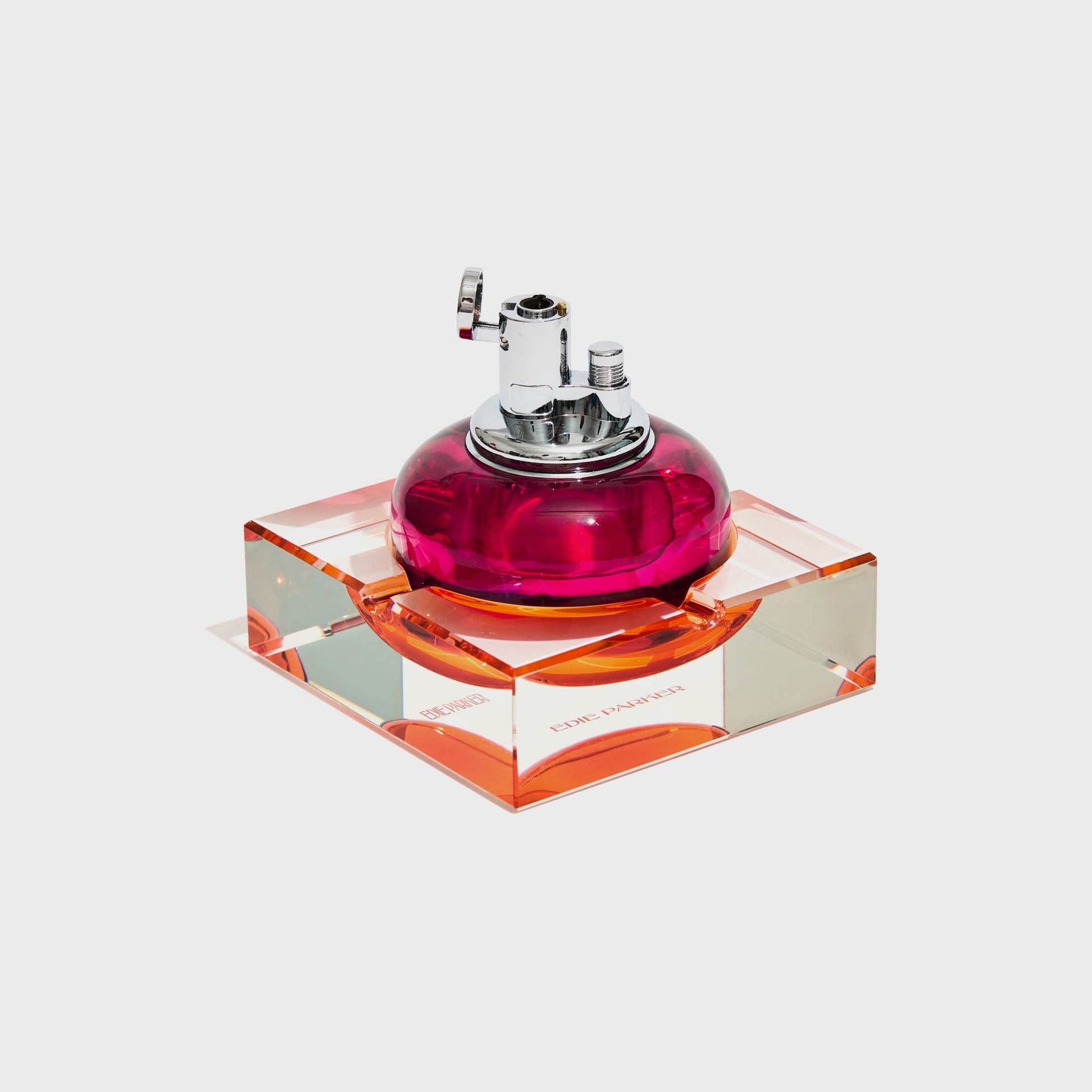 Edie Parker Glass Tabletop And Ashtray Set - Fruit Punch