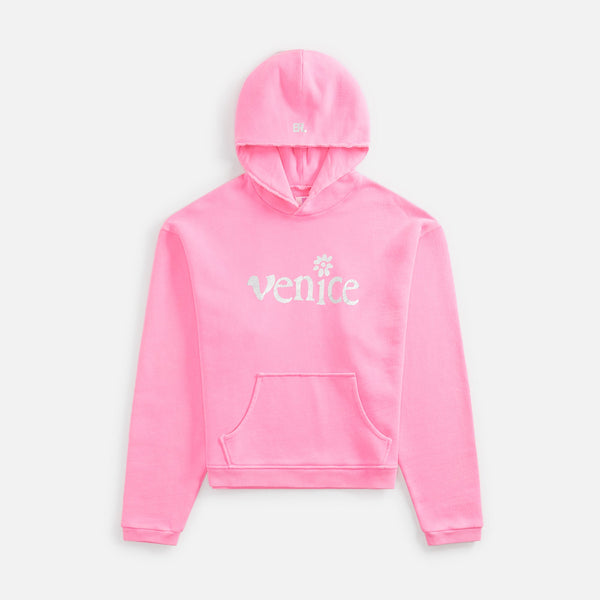 ERL｜HOODIES/SWEATS (Silver Printed Venice Hoodie Knit - Pink ERL Venice Silver Printed Knit Hoodie | SVD