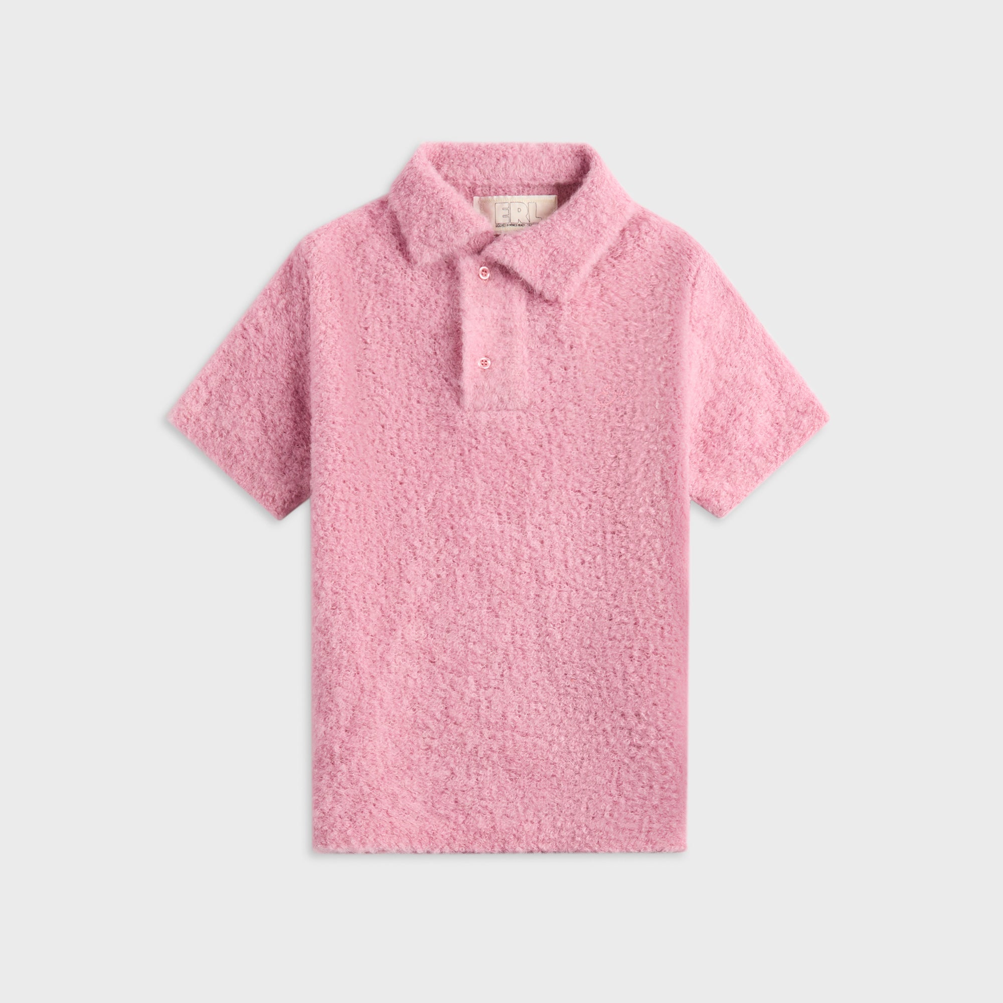 ERL Alpaca Polo Knit - Pink – Kith Europe